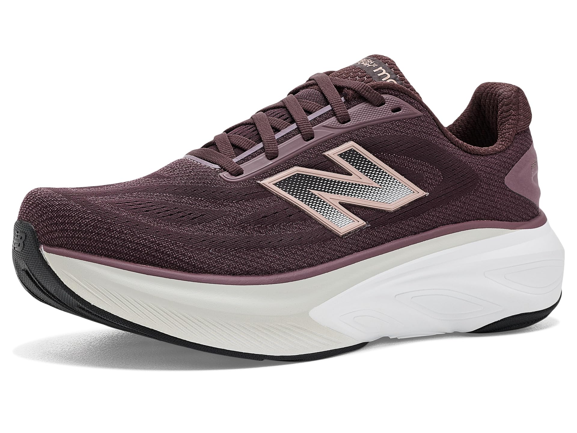 Women's Fresh Foam X More v6 Running Shoe, Cherry Leather/Fast Track, 5