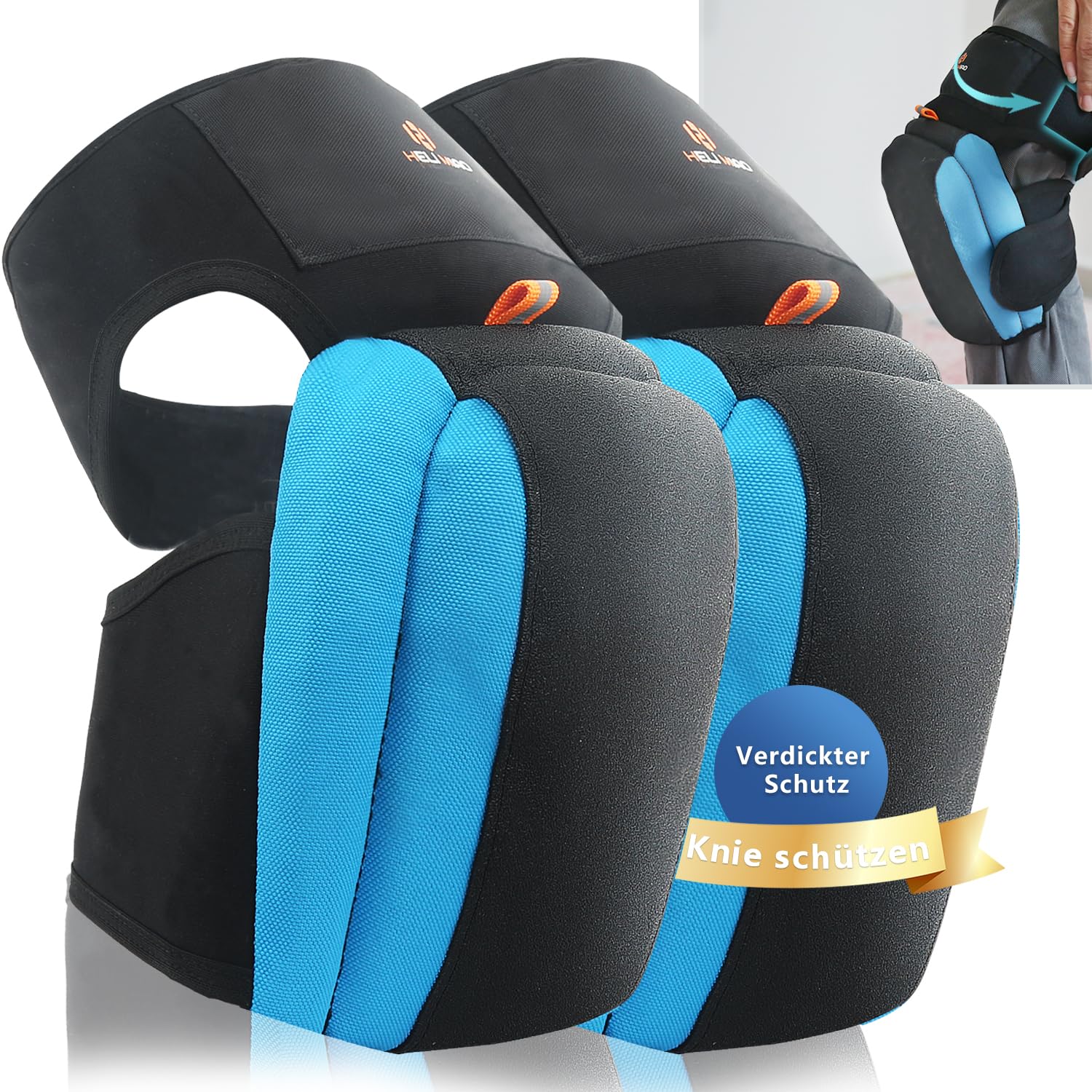 Professionelle Knieschoner Garten, Kniepolster arbeit auf Knien,knieschutz gartenarbeit für Haushalt baustelle,bodenleger,Renovieren, Garten, Fliesenleger, Laminat, strapazierfähigen Doppelriemen