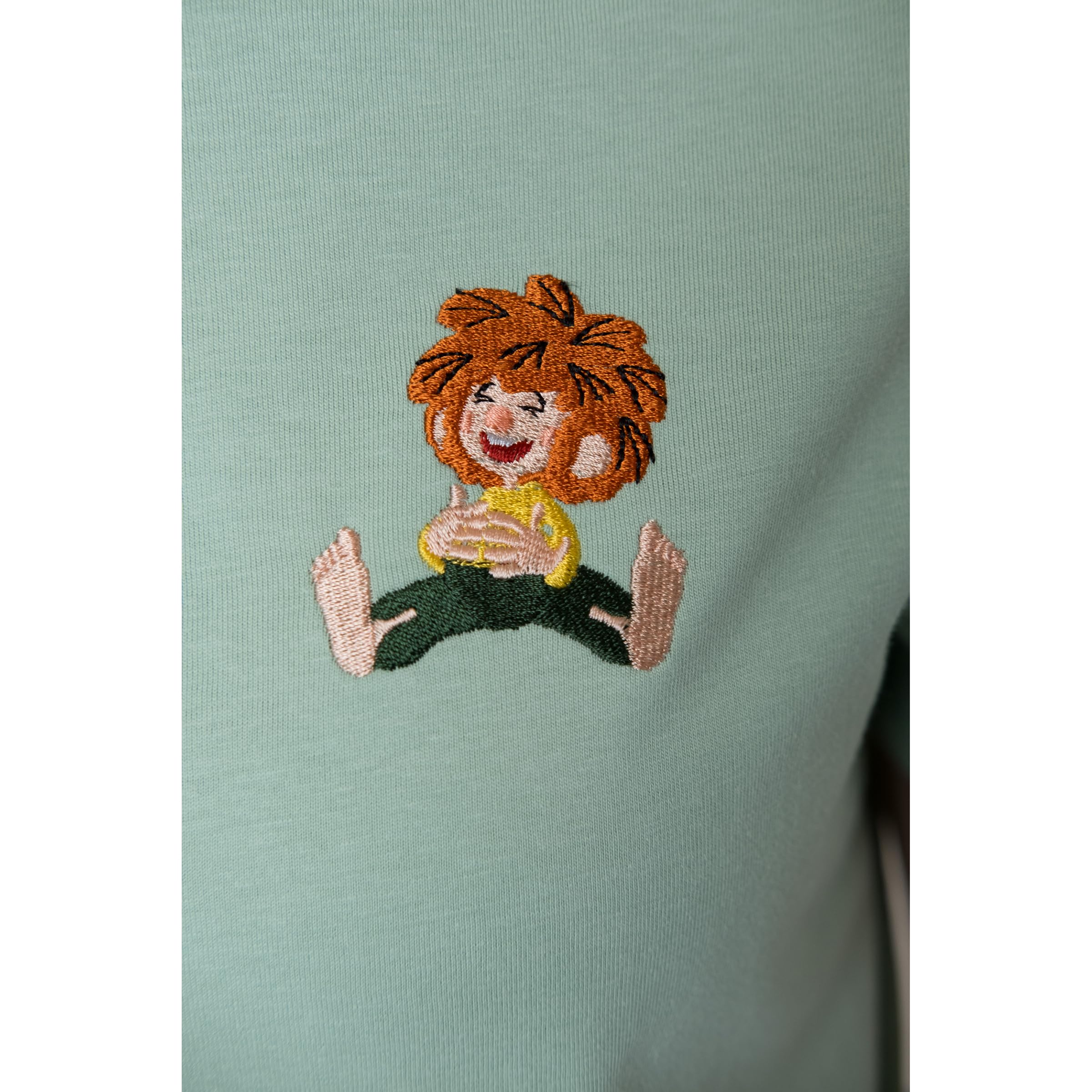 Bavarian Caps Damen Pumuckl Lacht T-Shirt, Minze, M