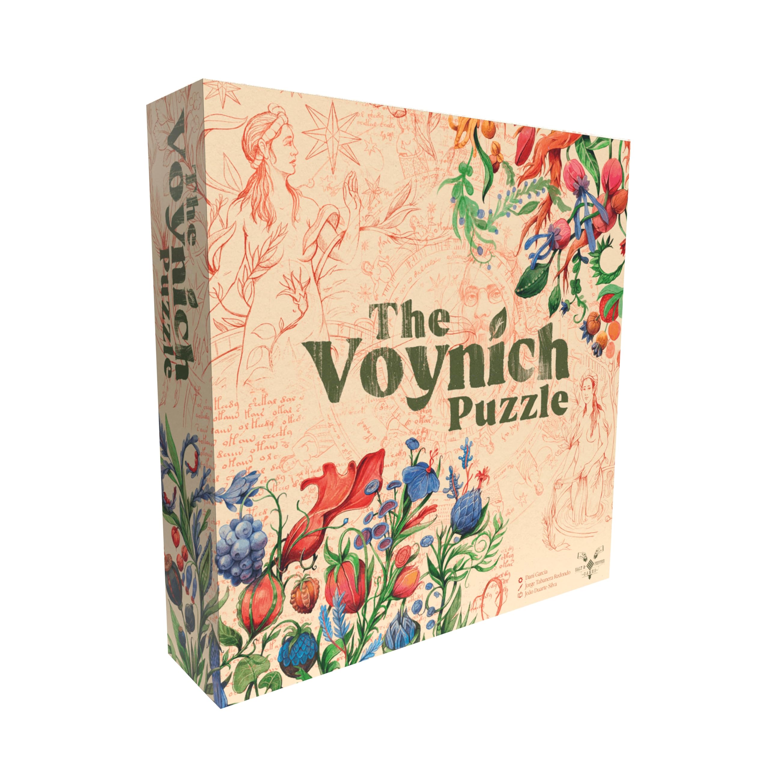 Salt and Pepper | The Voynich Puzzle | Jeu De Société Stratégique, Jeu Autonome avec Mystère Manuscrit, Mécanique De Livre Et Voies De Connaissance | 1-4 Joueurs | 90-120 Minutes