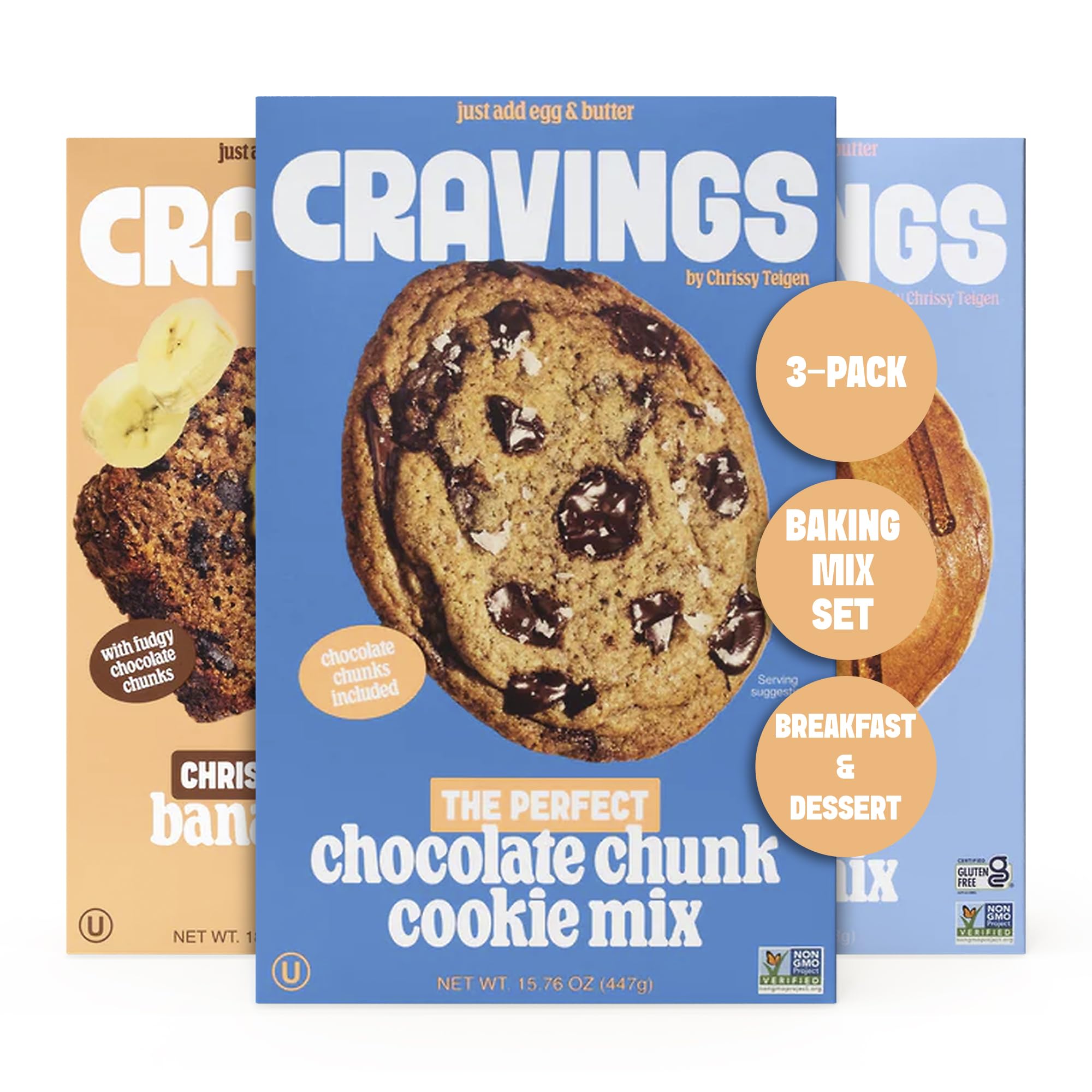 Amazon.com : Cravings by Chrissy Teigen 3-Pack Baking Mix Set
