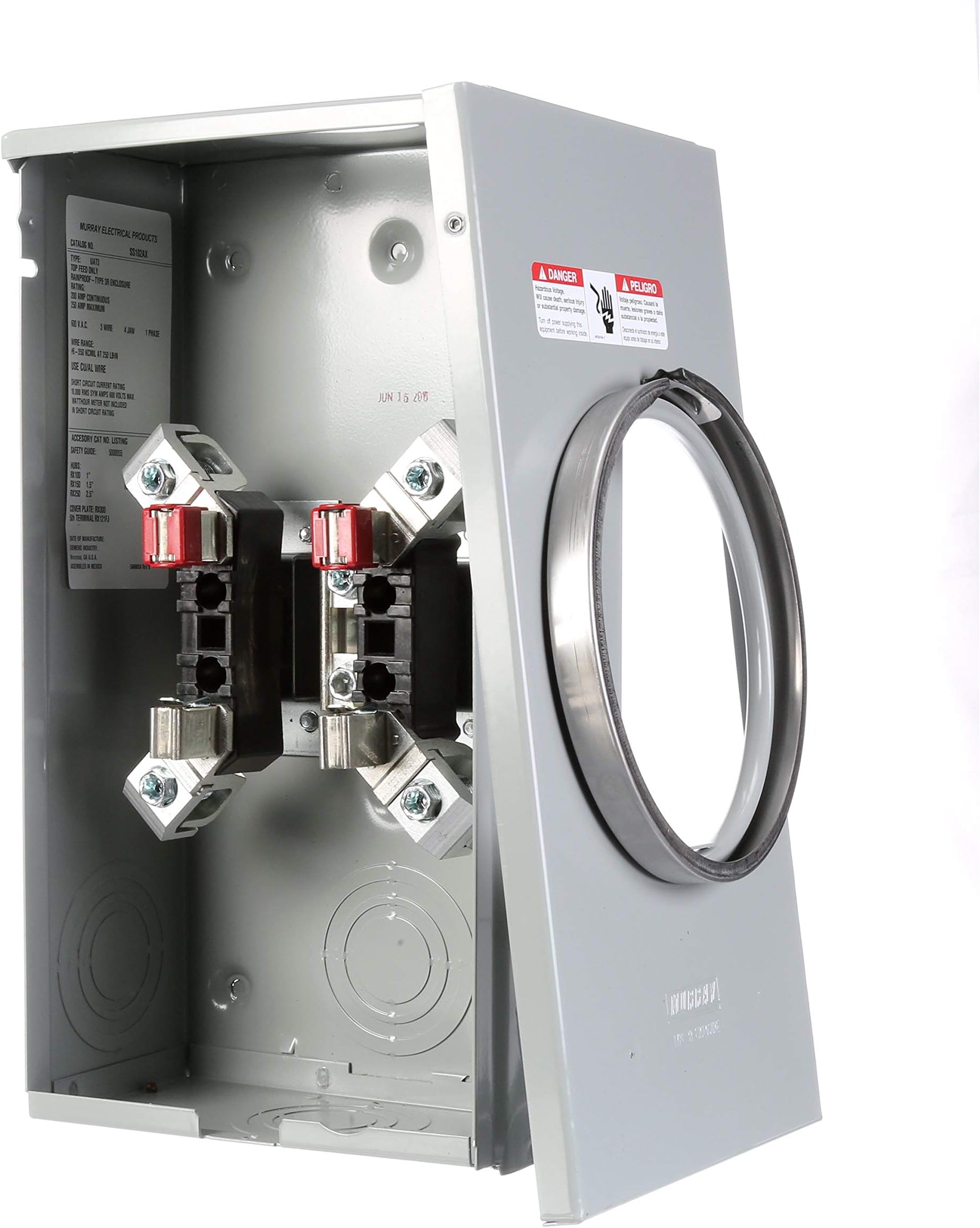 Siemens SS102AX Socket, Sliver Electrical Meter Sockets