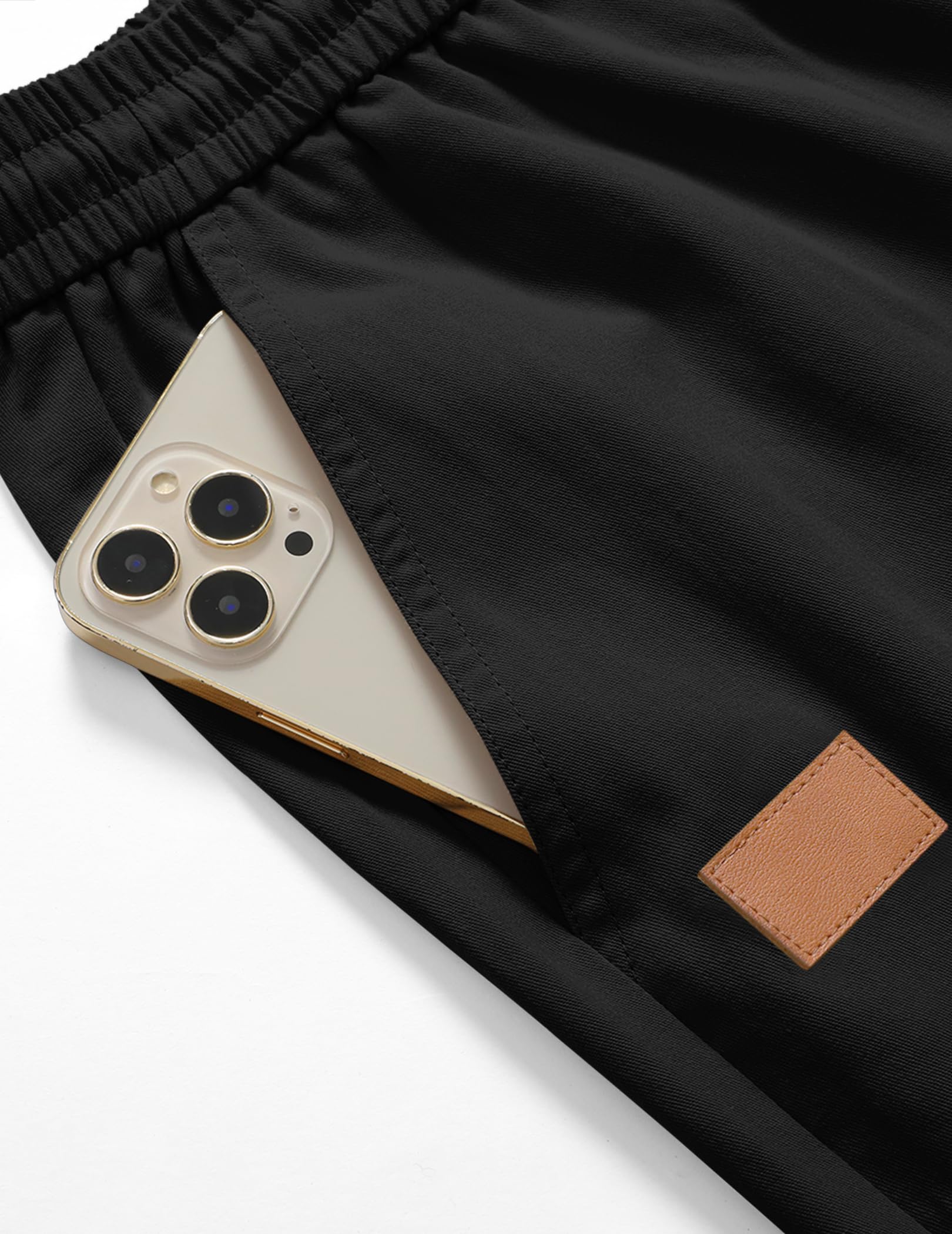 TARAINYA Pantaloni Uomo Cotone Jogging Chino Cargo con Tasche Laterali Coulisse Vita Elastica Casual