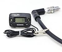 Vista 3 de Hardline Products Medidor de horas de EE. UU. (Hora de ajuste del carburador/medidor de tacómetro)