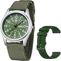 Relógio de pulso unissex militar, esportivo, têxtil, pulseira de nylon, elegante, luminoso, moderno, mostrador analógico, quartzo, impermeável, casual