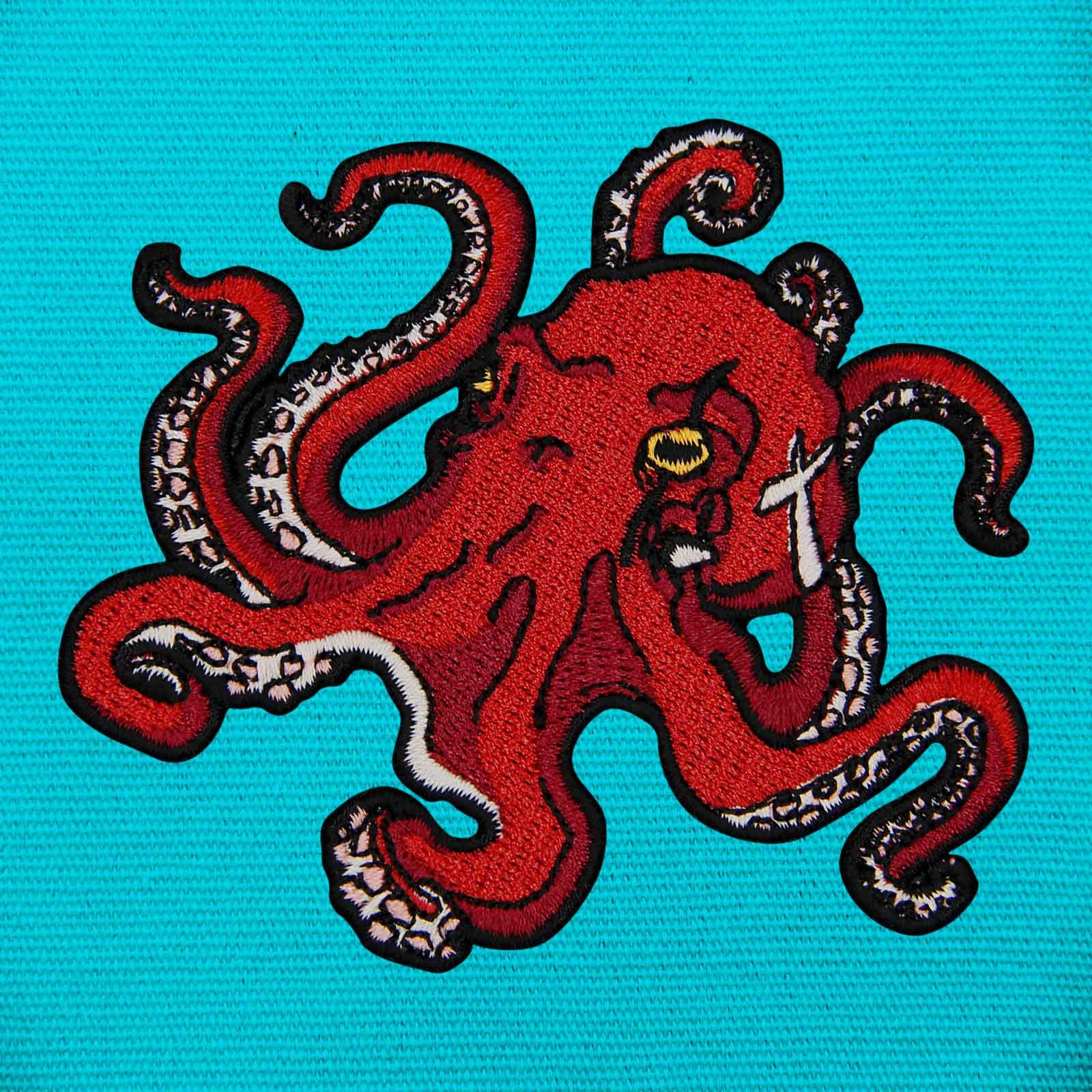 Amazon.co.jp: ZEGINs タコワッペン 刺繍アップリケバッジ アイロン