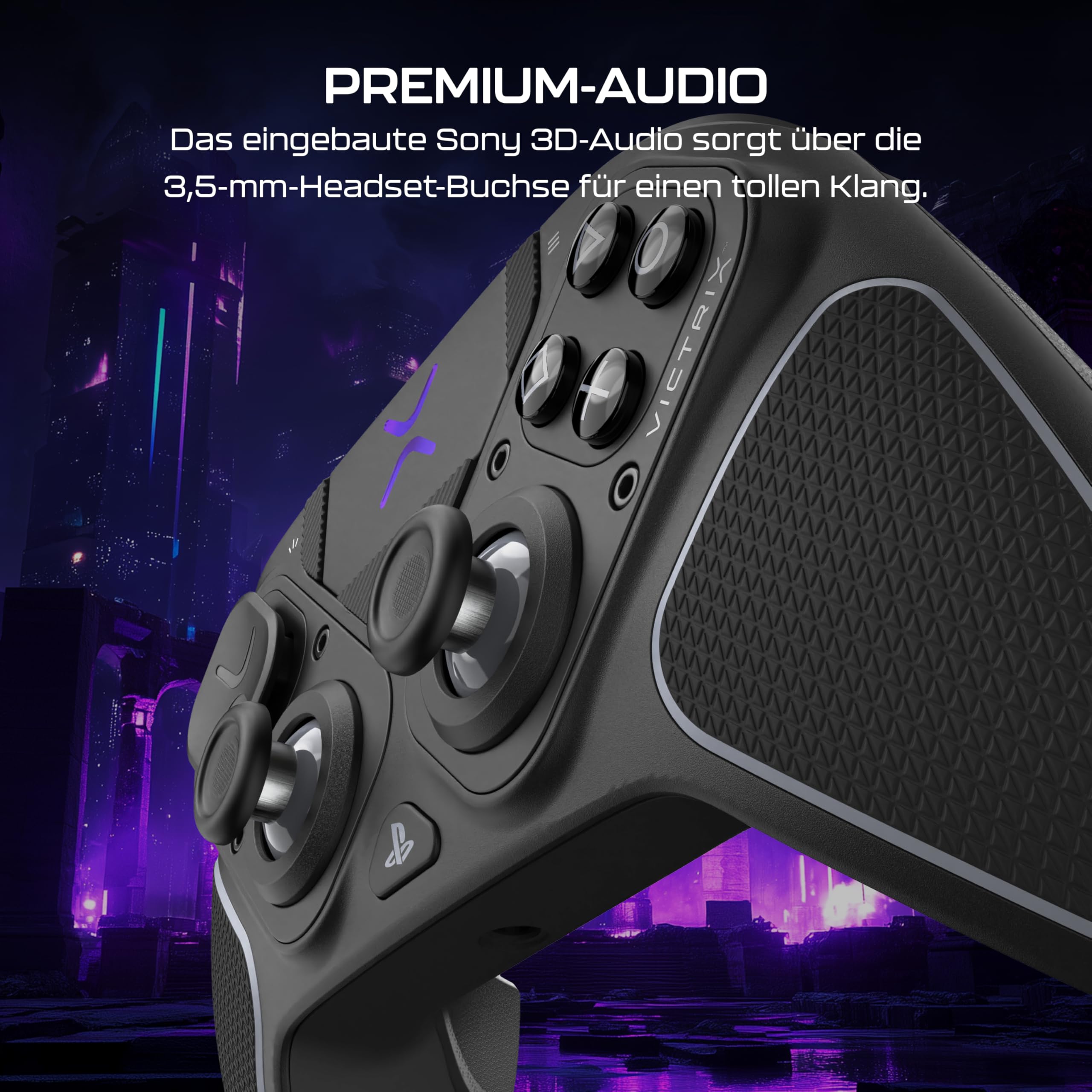 Turtle Beach Victrix Pro BFG Reloaded Wireless Modular PlayStation Controller Schwarz - Offiziell Lizenziertes Produkt