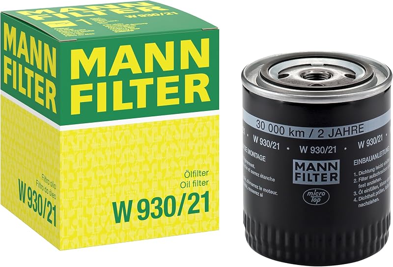 Filtro de óleo rosqueável Mann Filter W 930/21 – 1 unidade