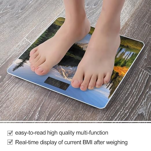 Báscula Digital de Baño con Pantalla LCD Grande y Vidrio Templado miniatura 5