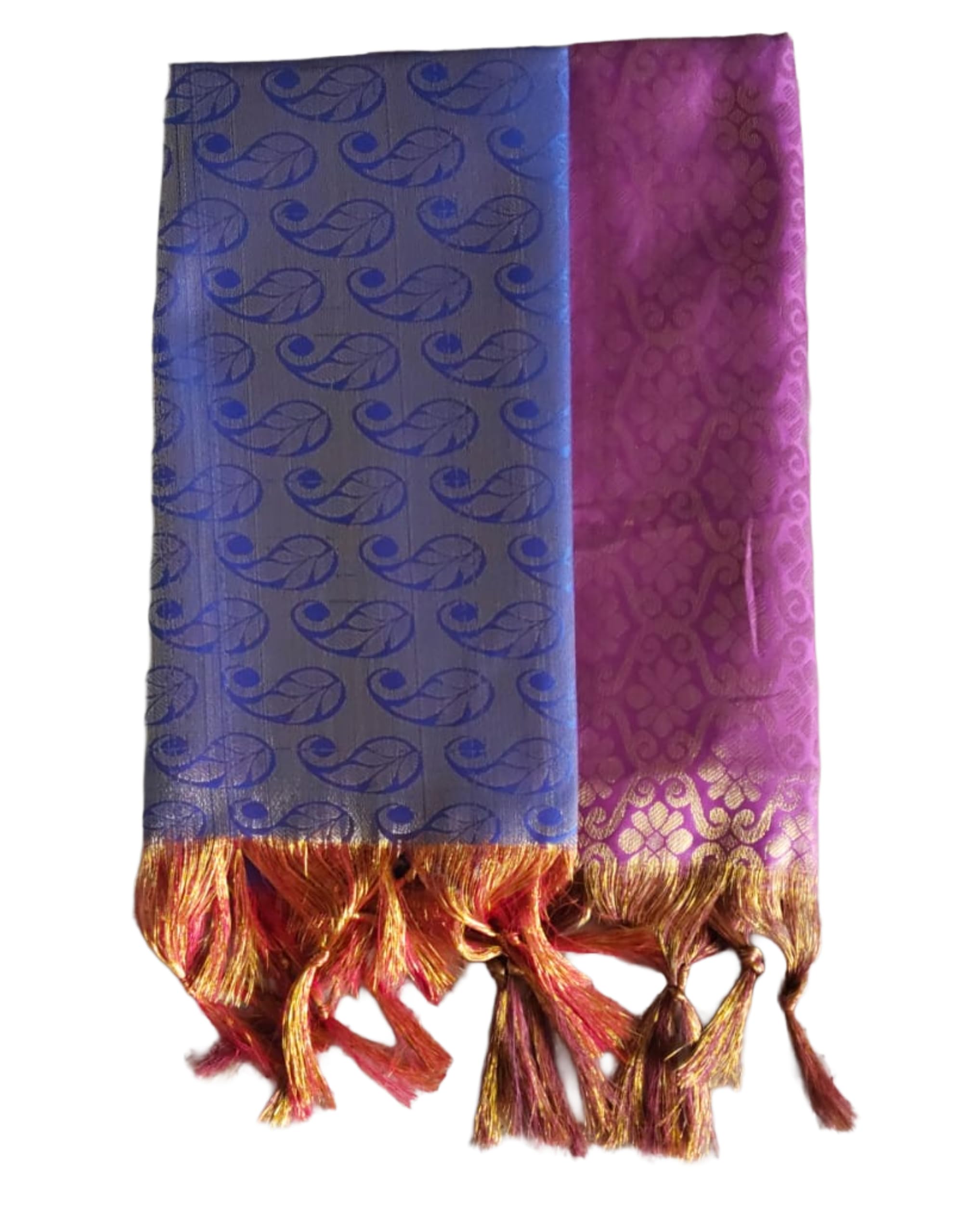Purple & Blue Single Zari Swagat Shawl Pack of 2 | 2 Metre Traditional Honour & Welcome Shawls | Soft Premium Fabric | Unisex | Ideal for Felicitation, Weddings & Cultural Events-image-32