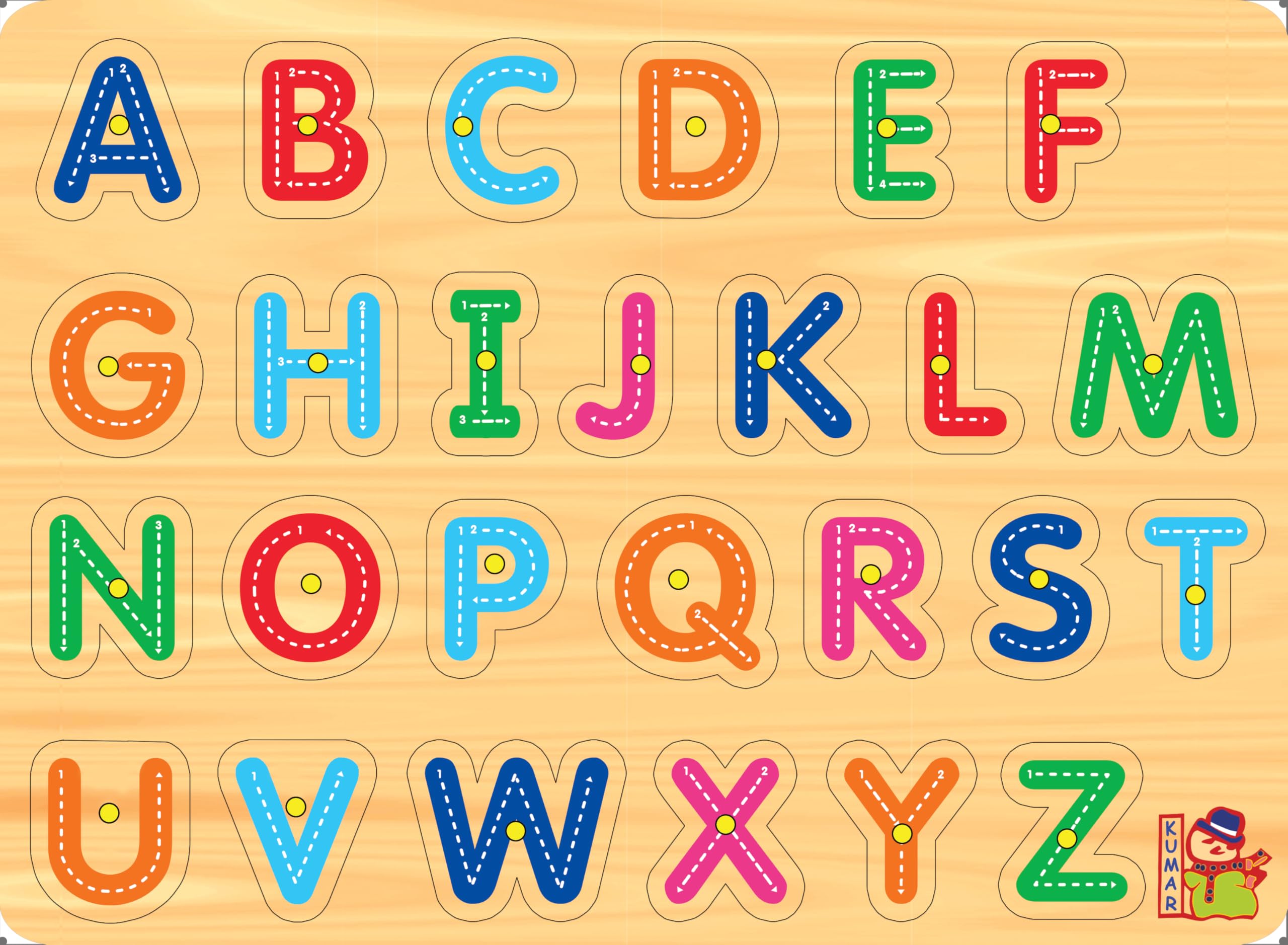 Negi Wooden English Capital Alphabet Puzzle Tray with Knob | Multicolour Pictures | Educational & Learning Board Game for Kids | Age 5 Year and Above | Best Gifting Option (B0DB213D6Z) Amazon Price History, Amazon Price Tracker