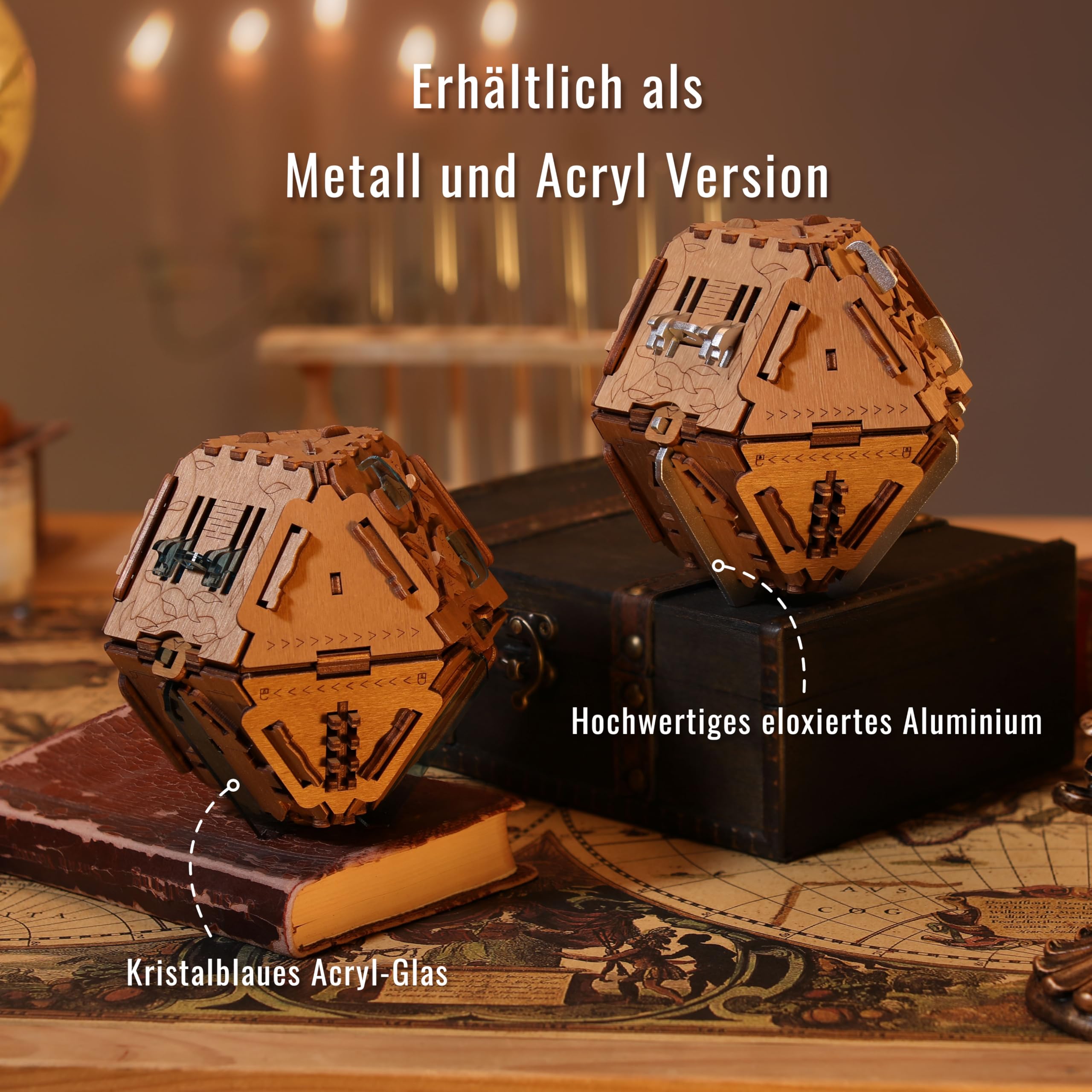 PUZZLE POTATO Stein der Weisen - Escape Room Spiel - Puzzle Box - Knobelspiel für Erwachsene - Rätsel Geschenkbox (Philosopher's Stone Metal)