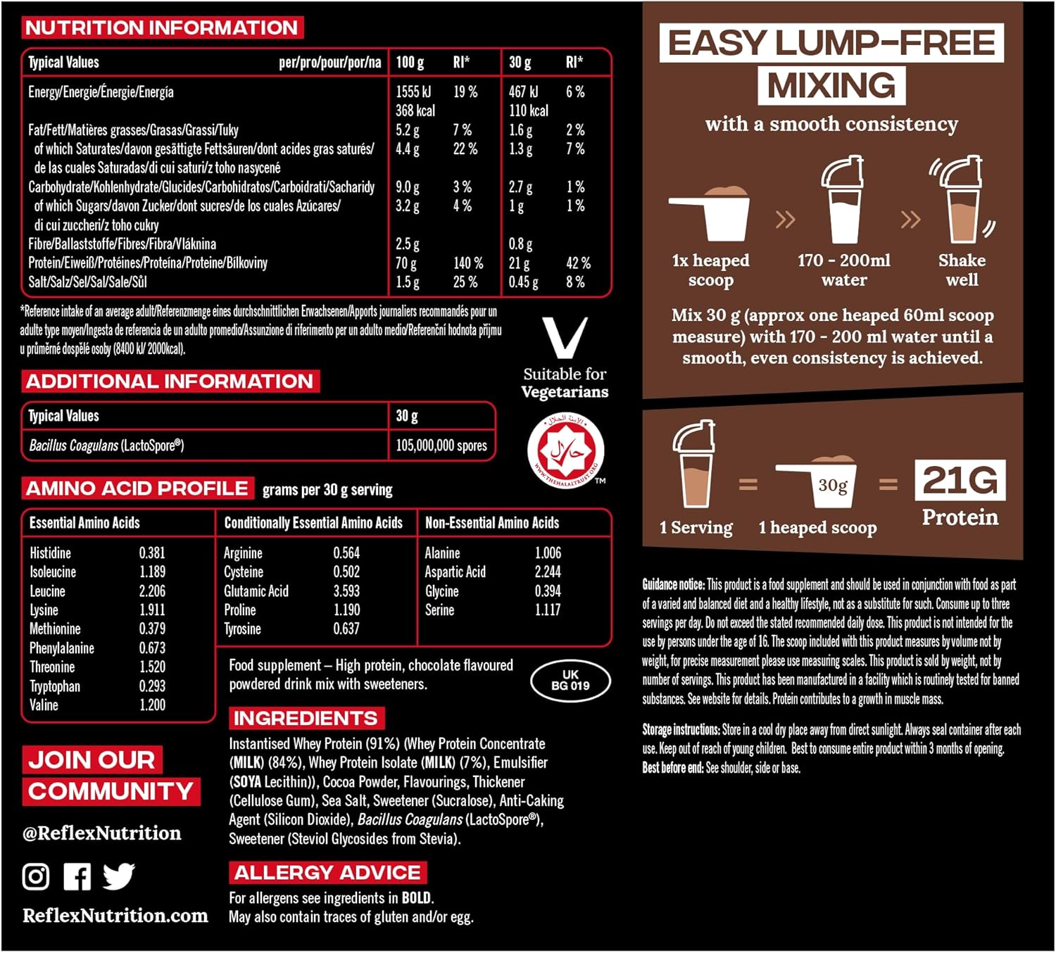 100% Whey, Chocolate - 2000g