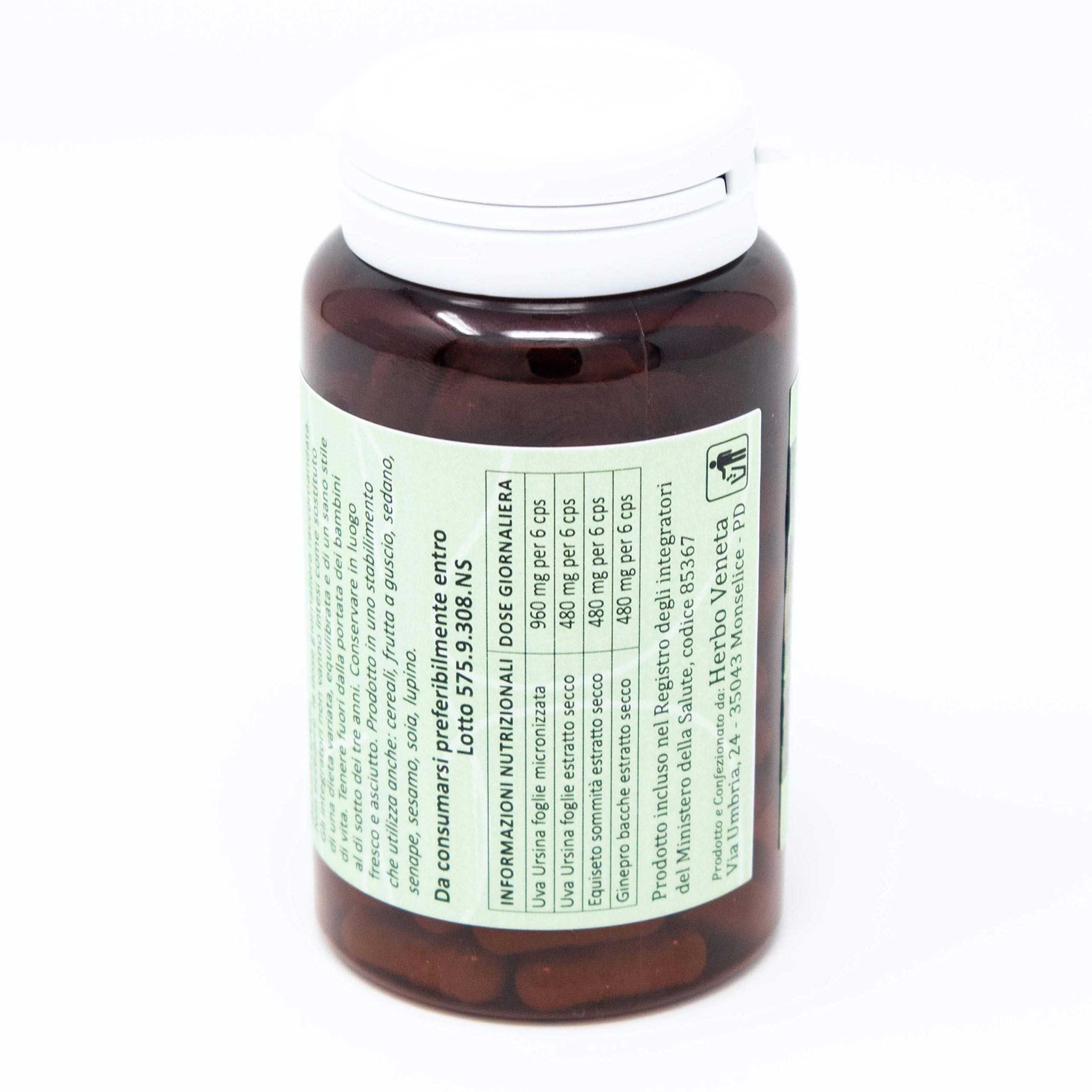 Herbo Veneta Uva Ursina Composto - 100 Capsule da 500 mg