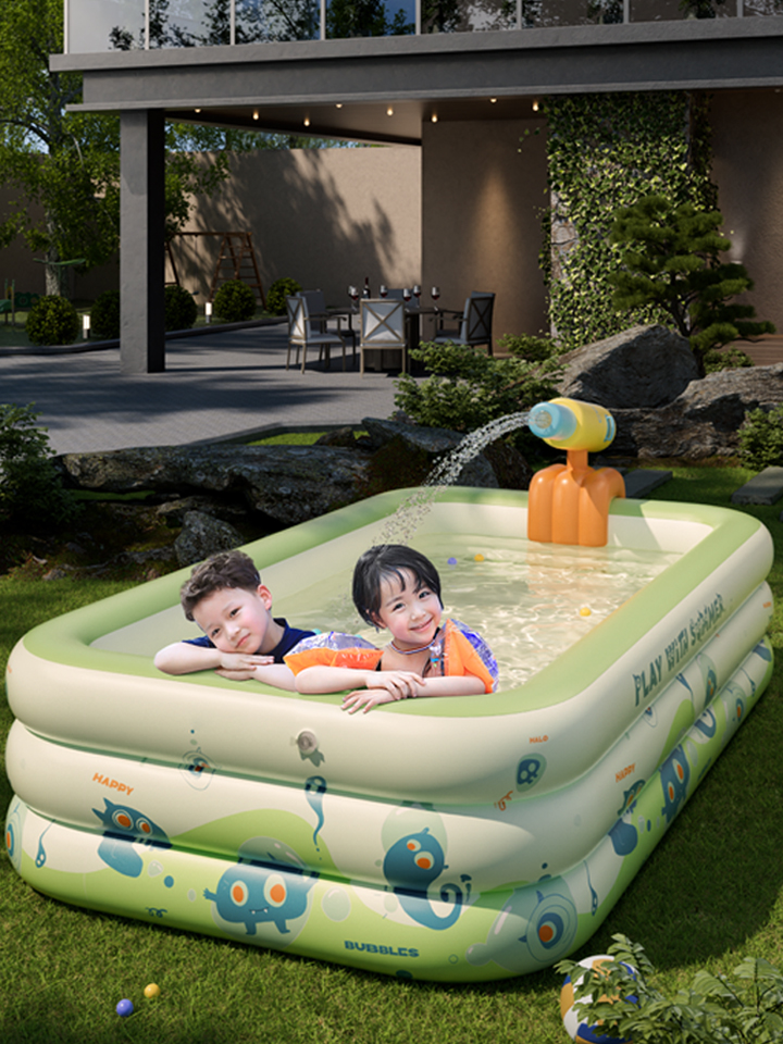 luning 家庭用大型プール、エアポンプ不要、折りたたみ式、厚手