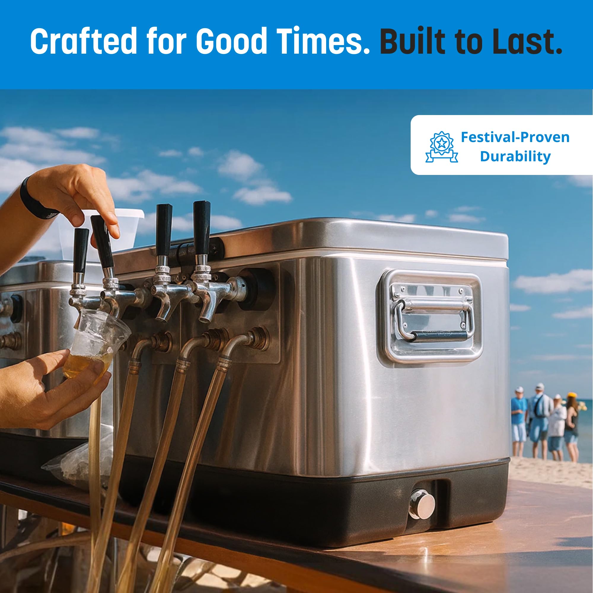 Amazon.com: Coldbreak 4-Tap Jockey Box, 54 Quart Cooler with 50