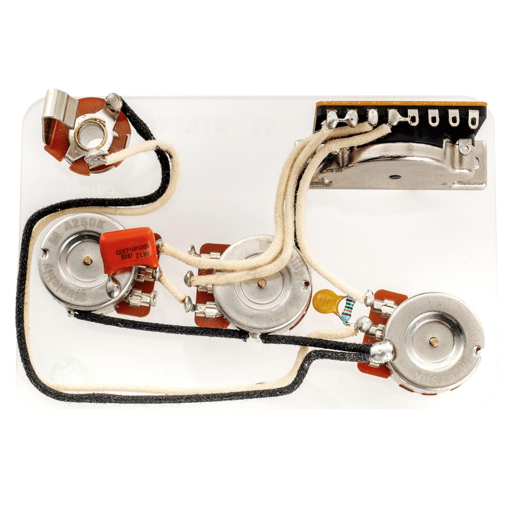Musiclily Pro Electric Guitar Pre-wired Wiring Harness Upgrade for