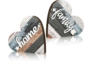 Jetec Rustic Wood Farmhouse Table Decor