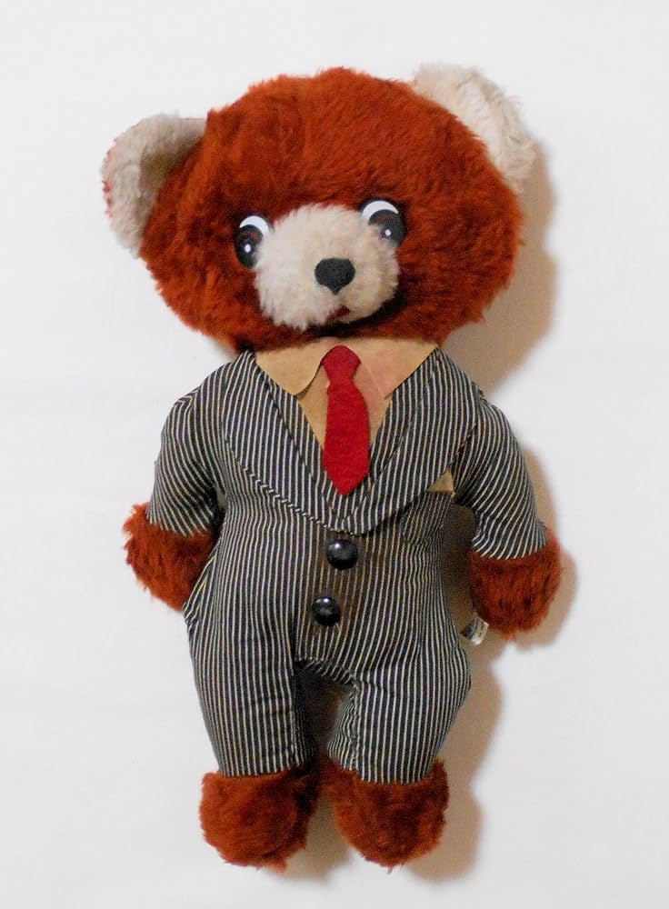 Amazon.co.jp: スーツを着た クマ トーキングぬいぐるみ 1970