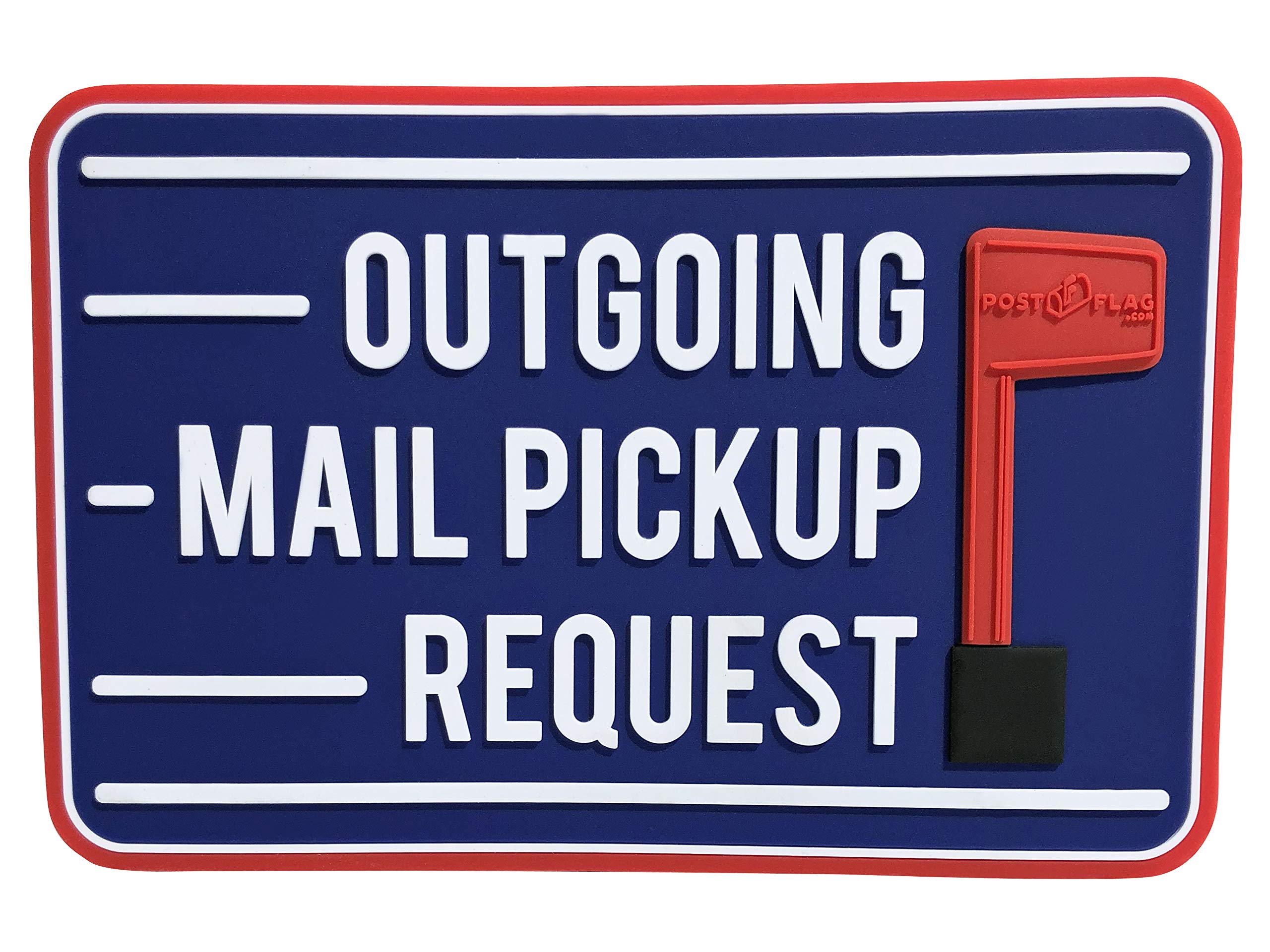 PostFlag Magnetic Mailbox Flag – Tool-Free Replacement For Outgoing Mail Pickup, Strong PVC With Heavy-Duty Magnets