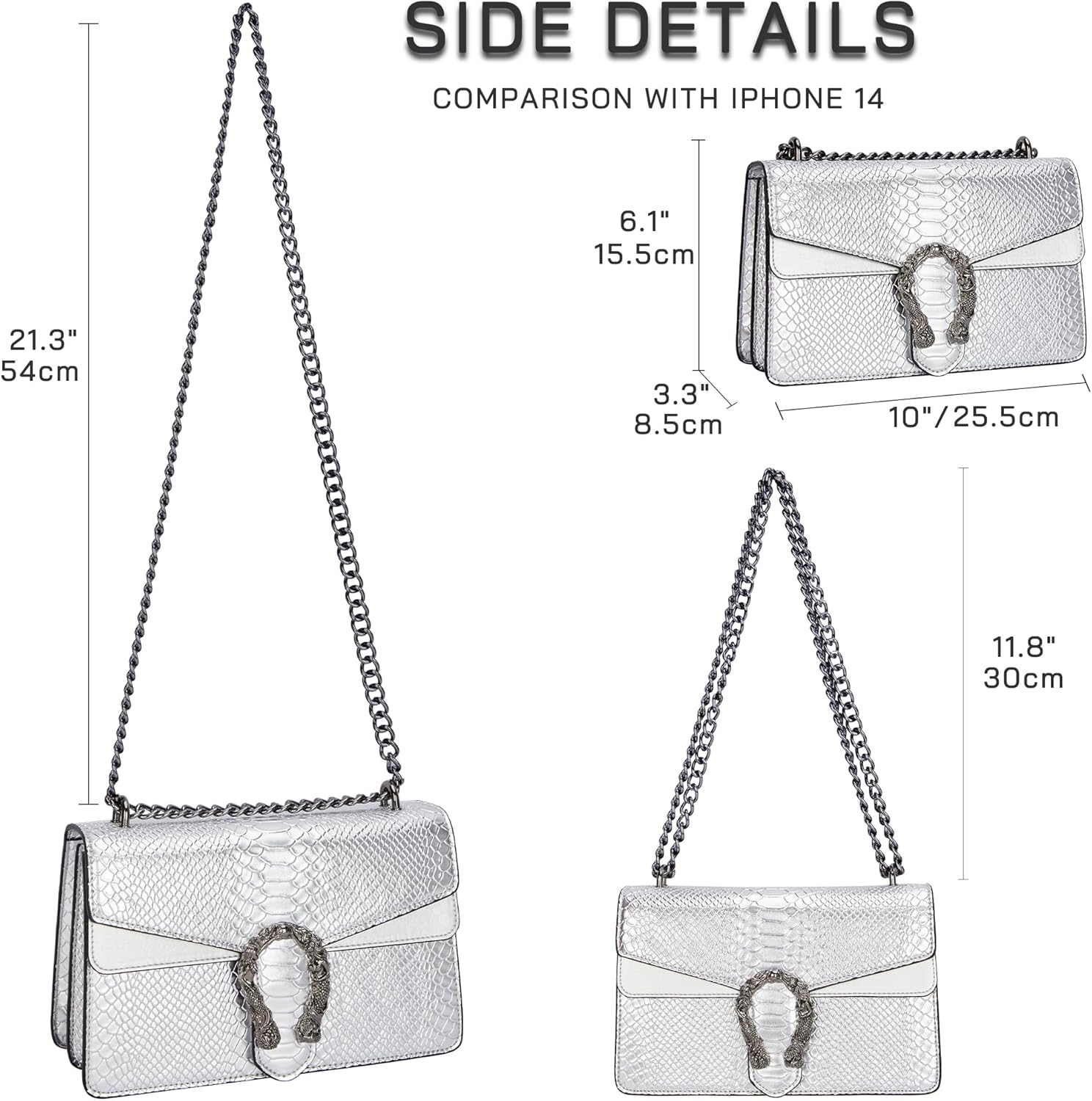 Leather Crossbody and Tote Bag for Women Fashion Luxury Shoulder Bag with Adjustable Strap - Image 5