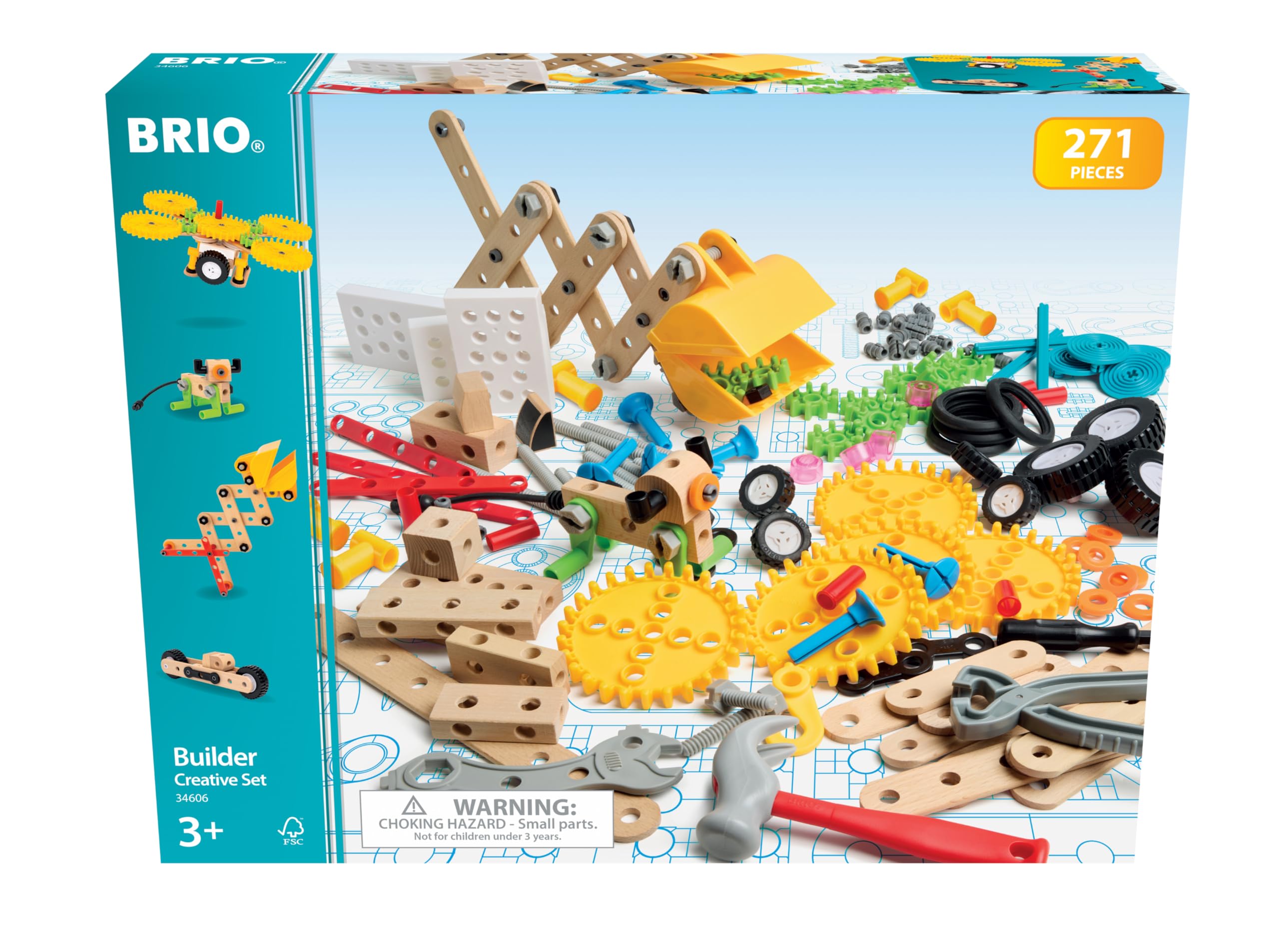 Amazon.com: BRIO Builder - 34606 Builder Creative Set | 271-piece Amazon.com: BRIO Builder - 34606 Builder Creative Set | 271-piece