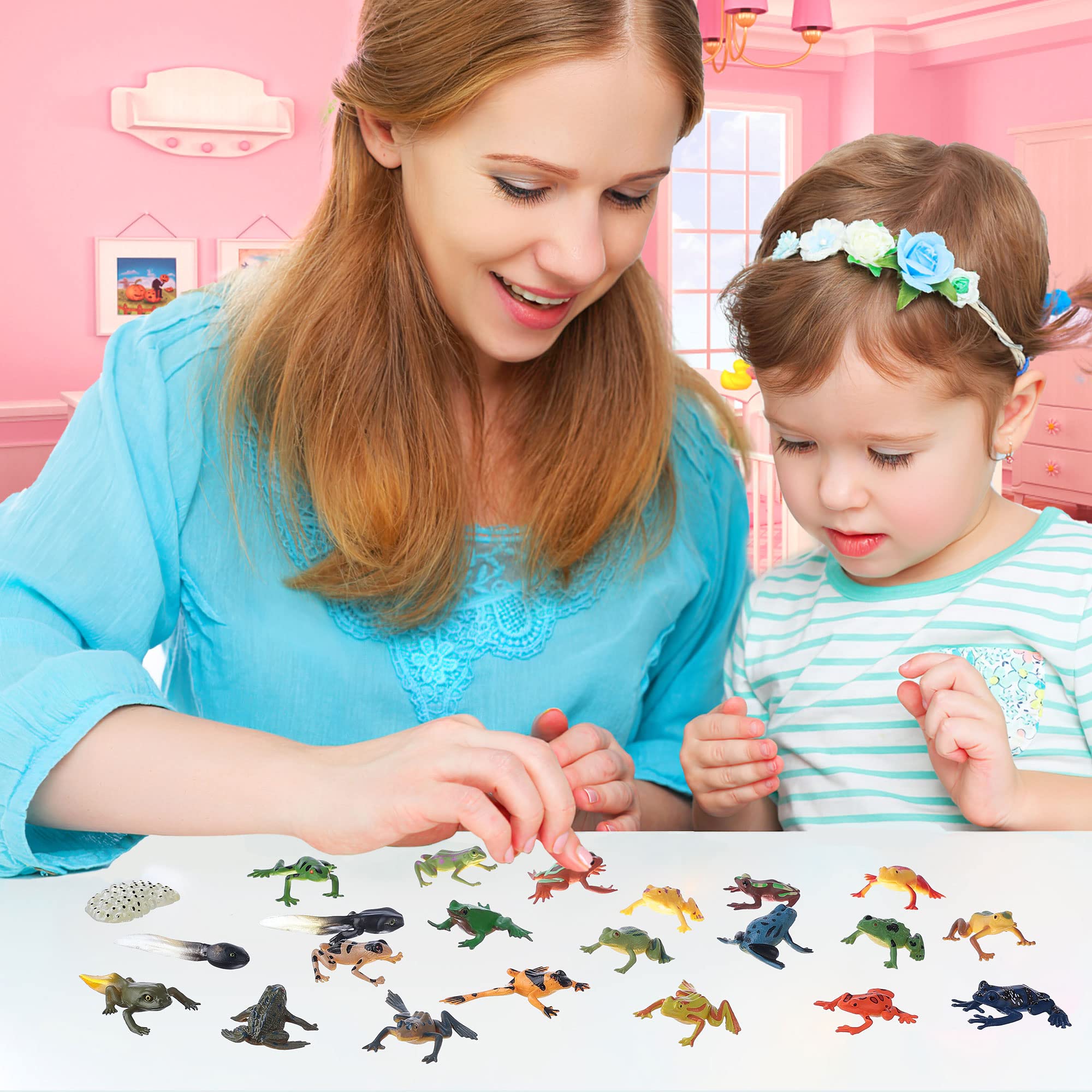 JOKFEICE Lot De 6 Figurines Danimaux De La Forêt Réalistes En Plast Cerf Et Ecureuil Cadeau Educatif Pour Enfants Amz B0byz8