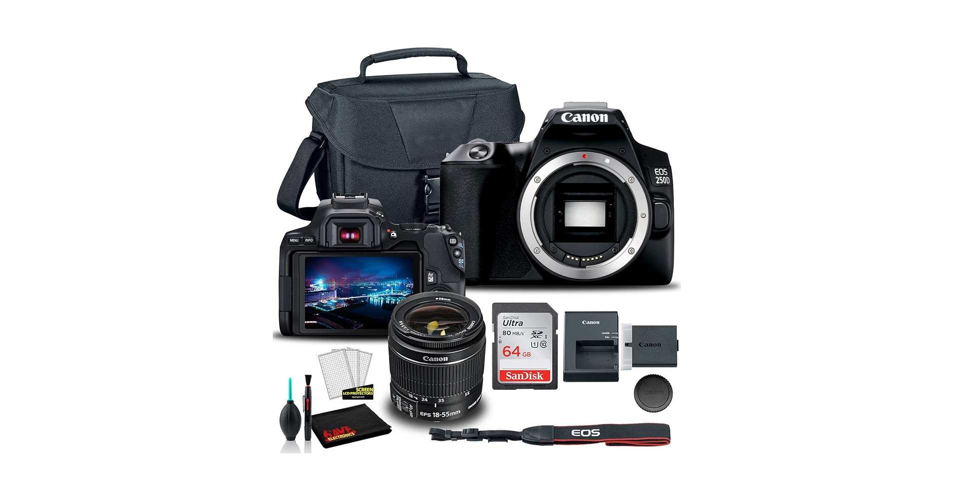 Amazon.com : Canon EOS 250D DSLR Camera with 18-55mm Lens