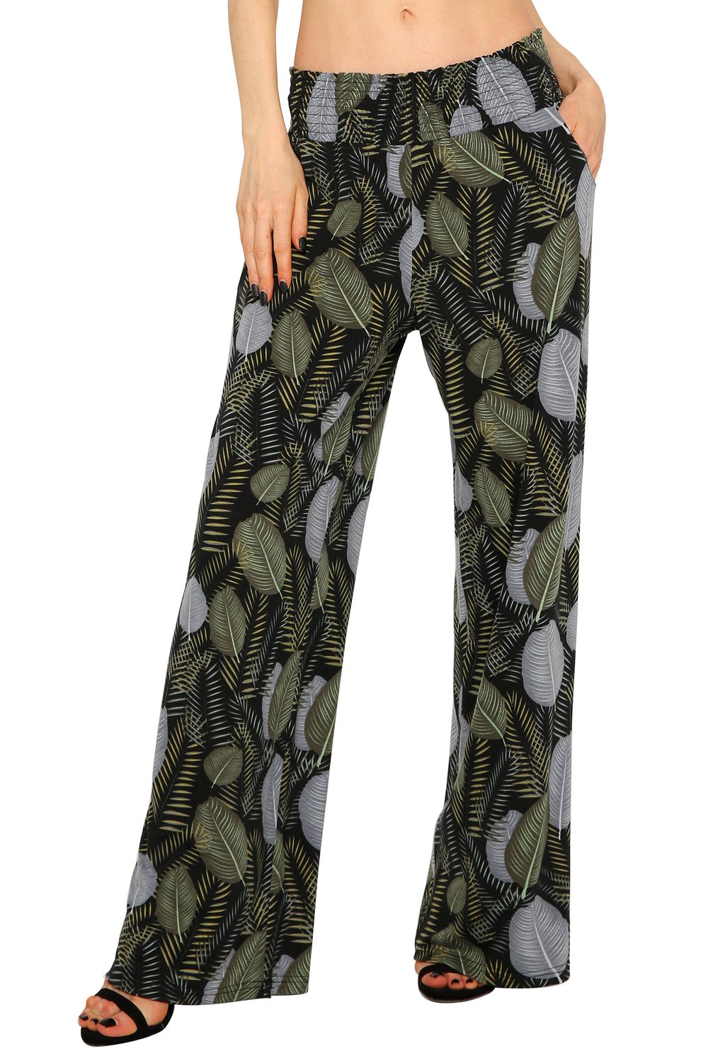 Urban CoCoWomen's Boho Palazzo Pants Wide Leg Lounge Pants