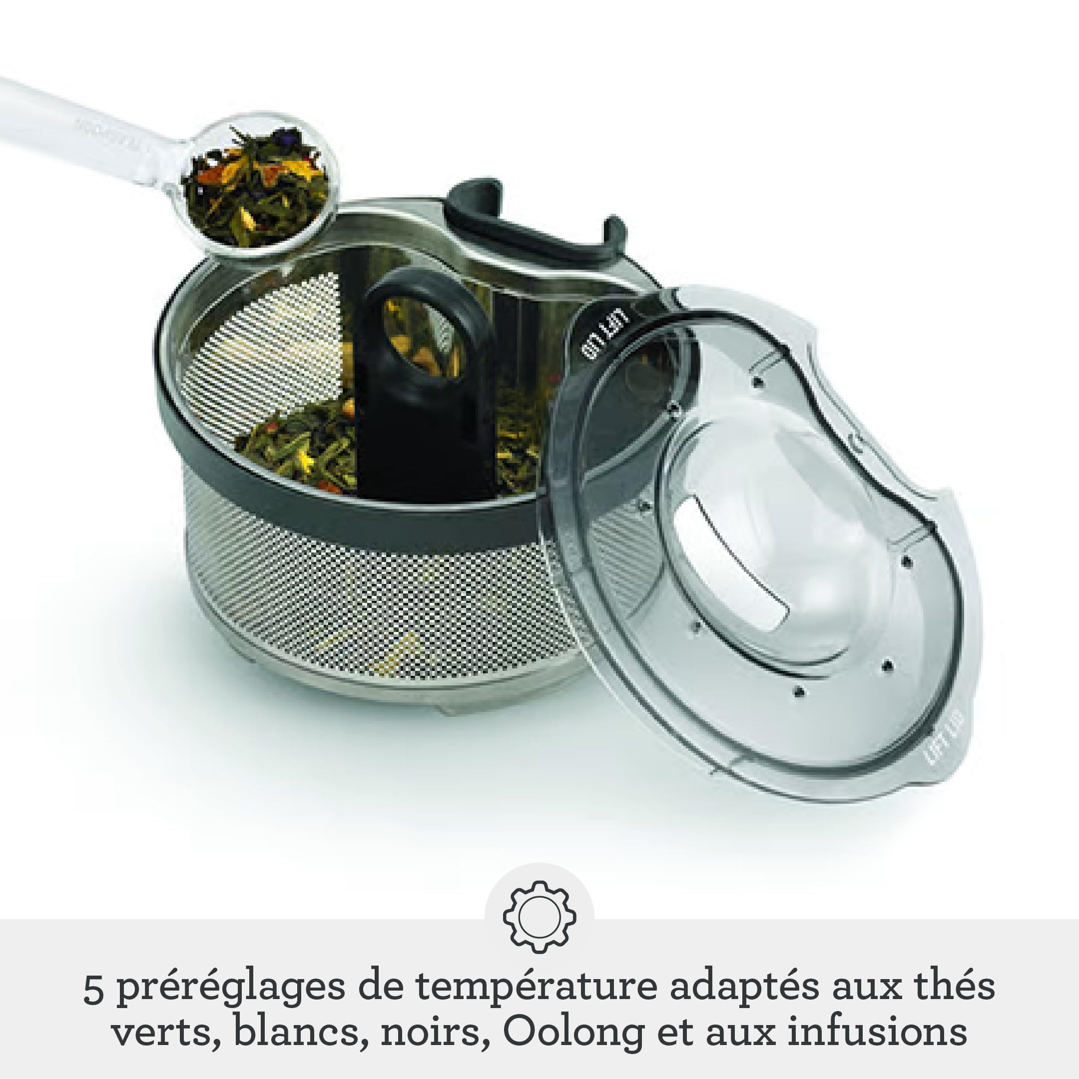Sage - The Tea Maker - Théière, Infuseur pour chaque type de thé - Acier Inoxydable Brossé