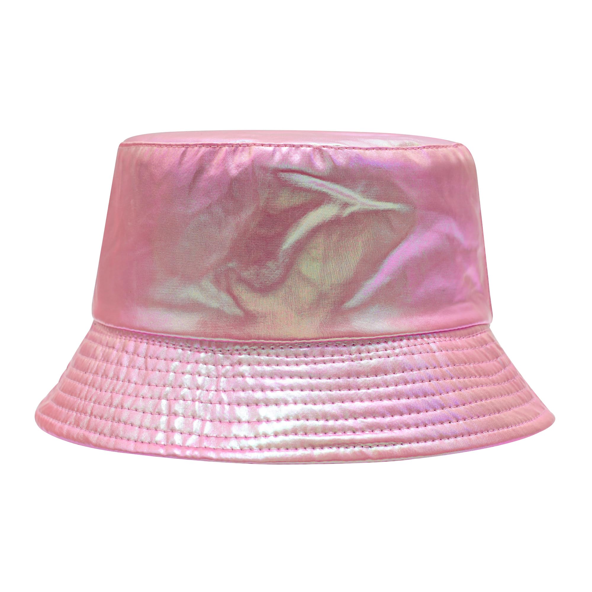 ZLYC Unisex Fashion Bucket Hat PU-Leder Regenhut wasserdicht Fischerhüte
