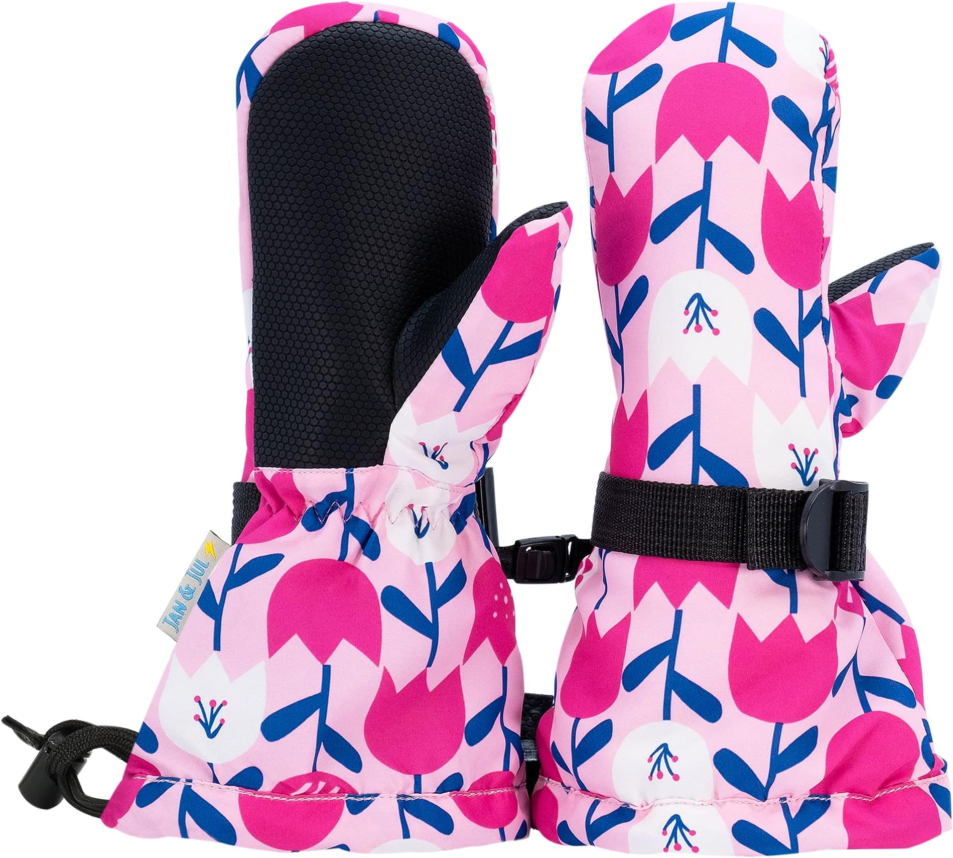 JAN & JULMittens for Baby Toddler Kids, Waterproof Insulated Winter Gloves for Girls