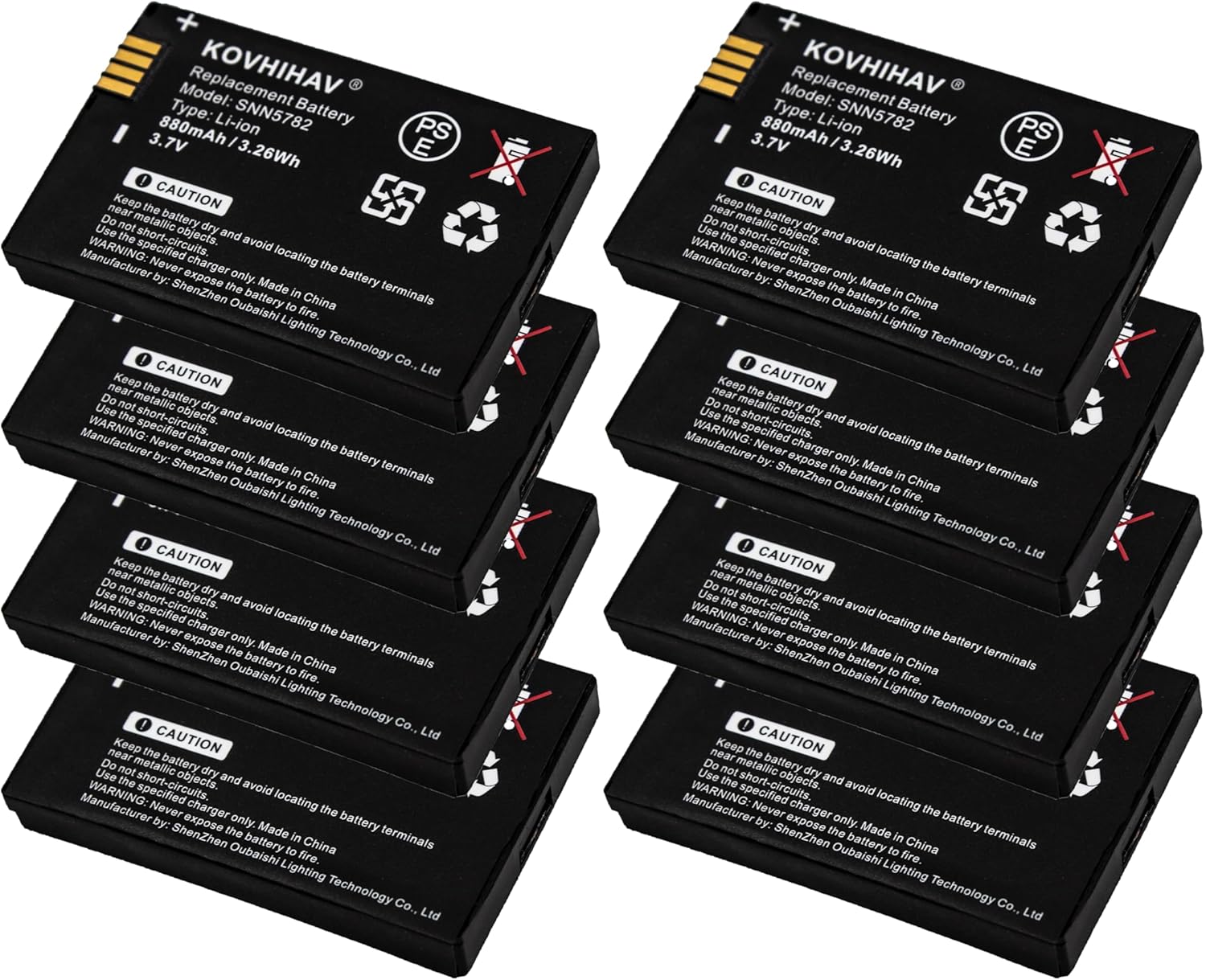 (8 Pack) CLP1010 Two-Way Radio Battery for BT60 HKNN4014 HKNN4014A CLP Series radios