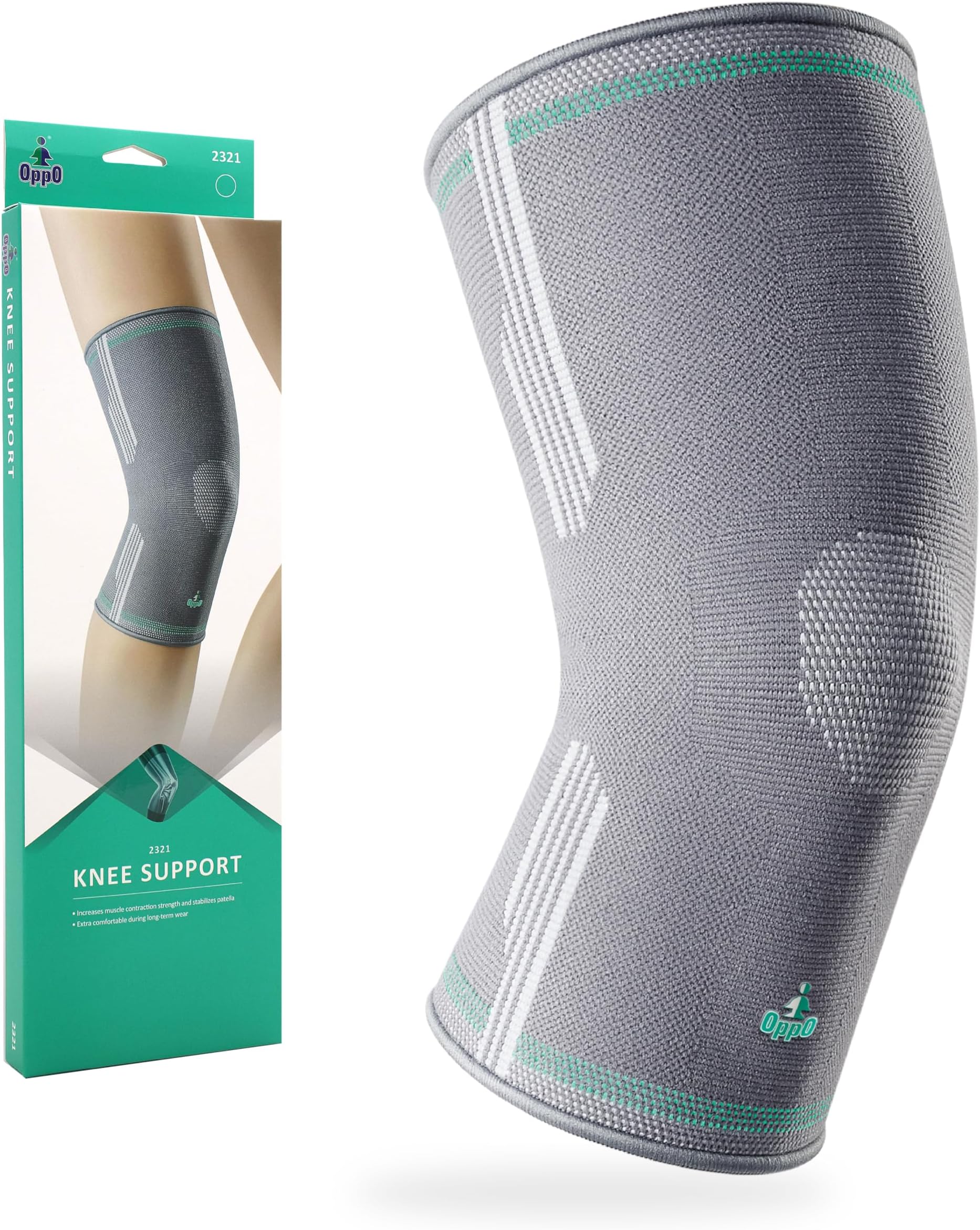Knee Compression Sleeve Support for Tennis, Running, Walking, Workout, Meniscus Tear, ACL Recovery, Arthritis Pain, Strain & Sprains (Medium)