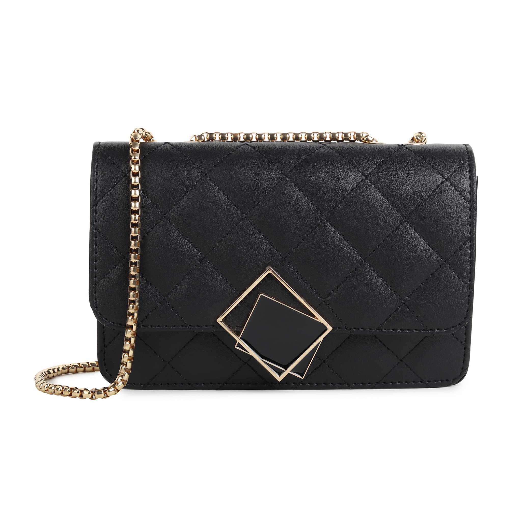 la glare Women's Girls Cross Body Sling Bag with Gold Chain-picture-26