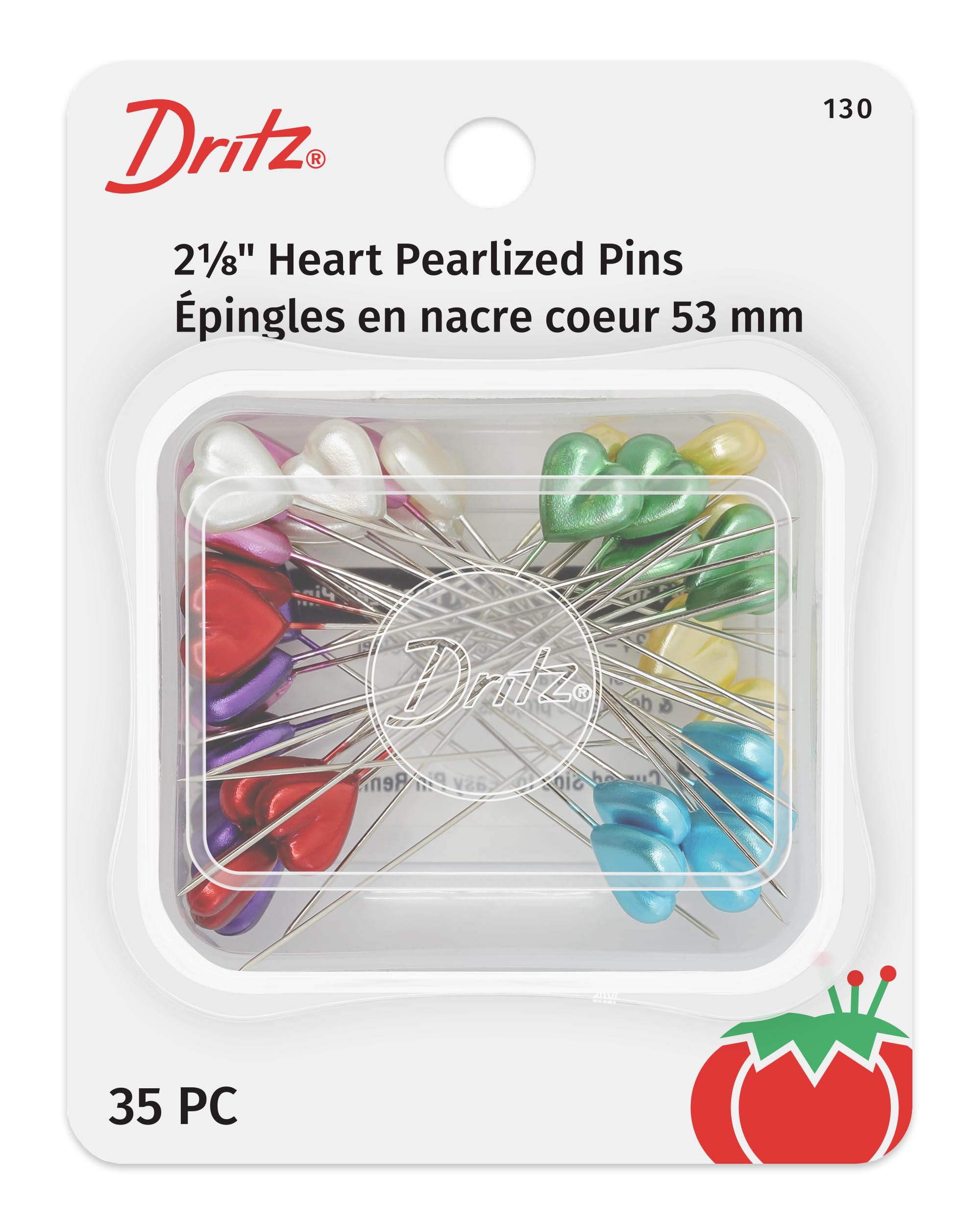 Amazon.com: Dritz Pearlized Pins, Heart, 2-1/8-Inch (35-Count)