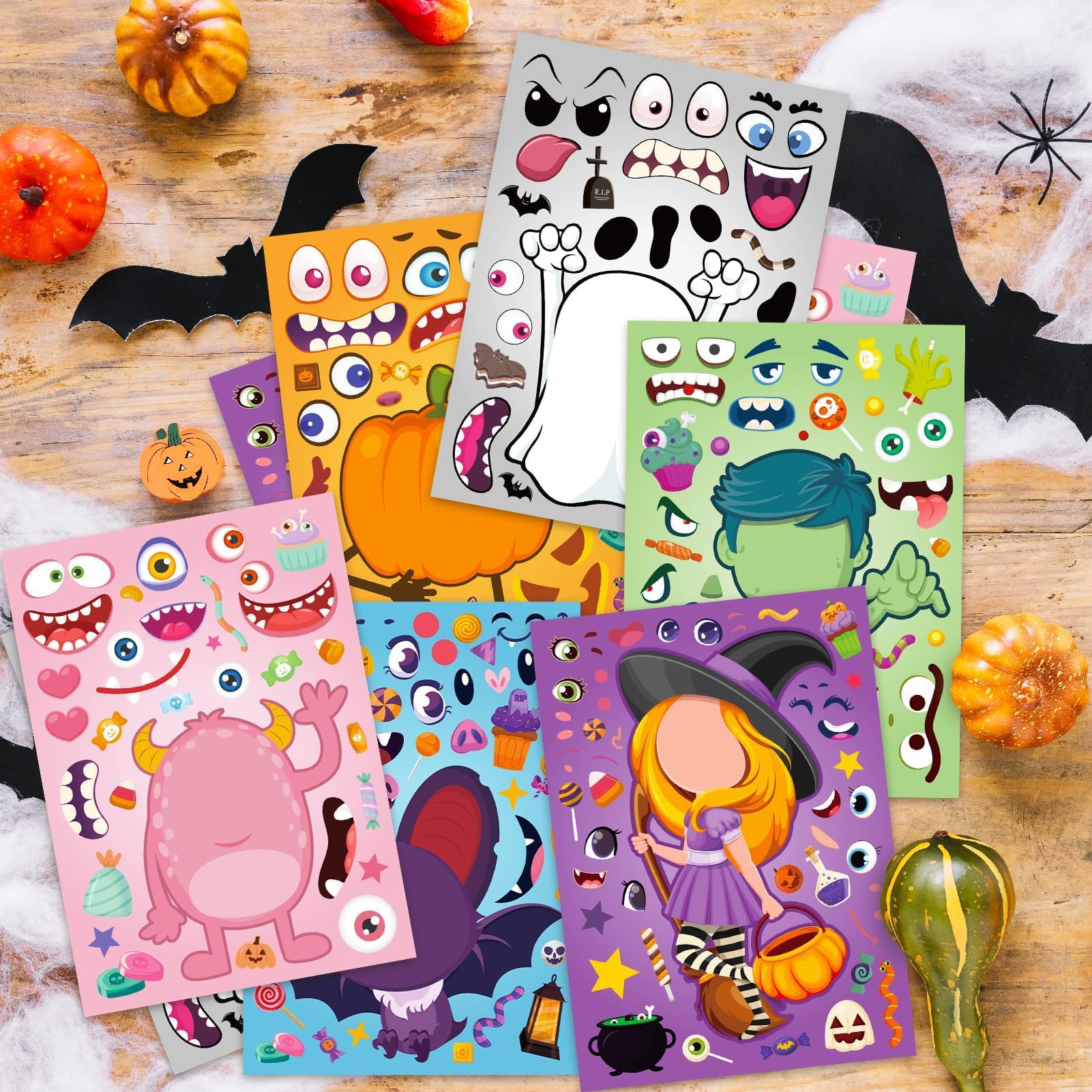 36 Sheets Halloween Stickers Crafts - Image 2