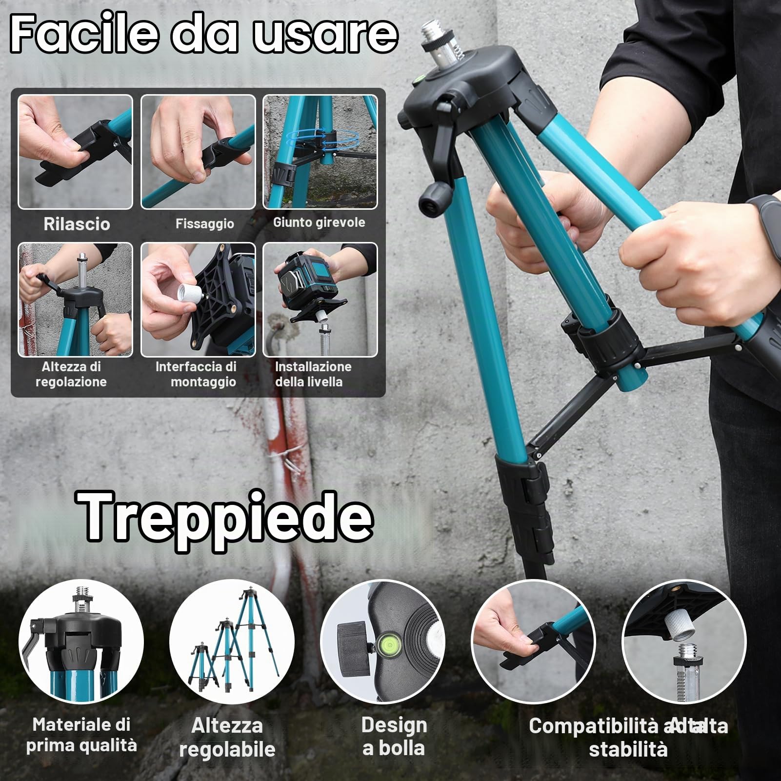 Multifunzione 16 linee Livello laser 3° Macchina autolivellante Batteria al litio ricaricabile Strumento di livellamento Adesivo da parete a terra omnidirezionale Strumenti impermeabili