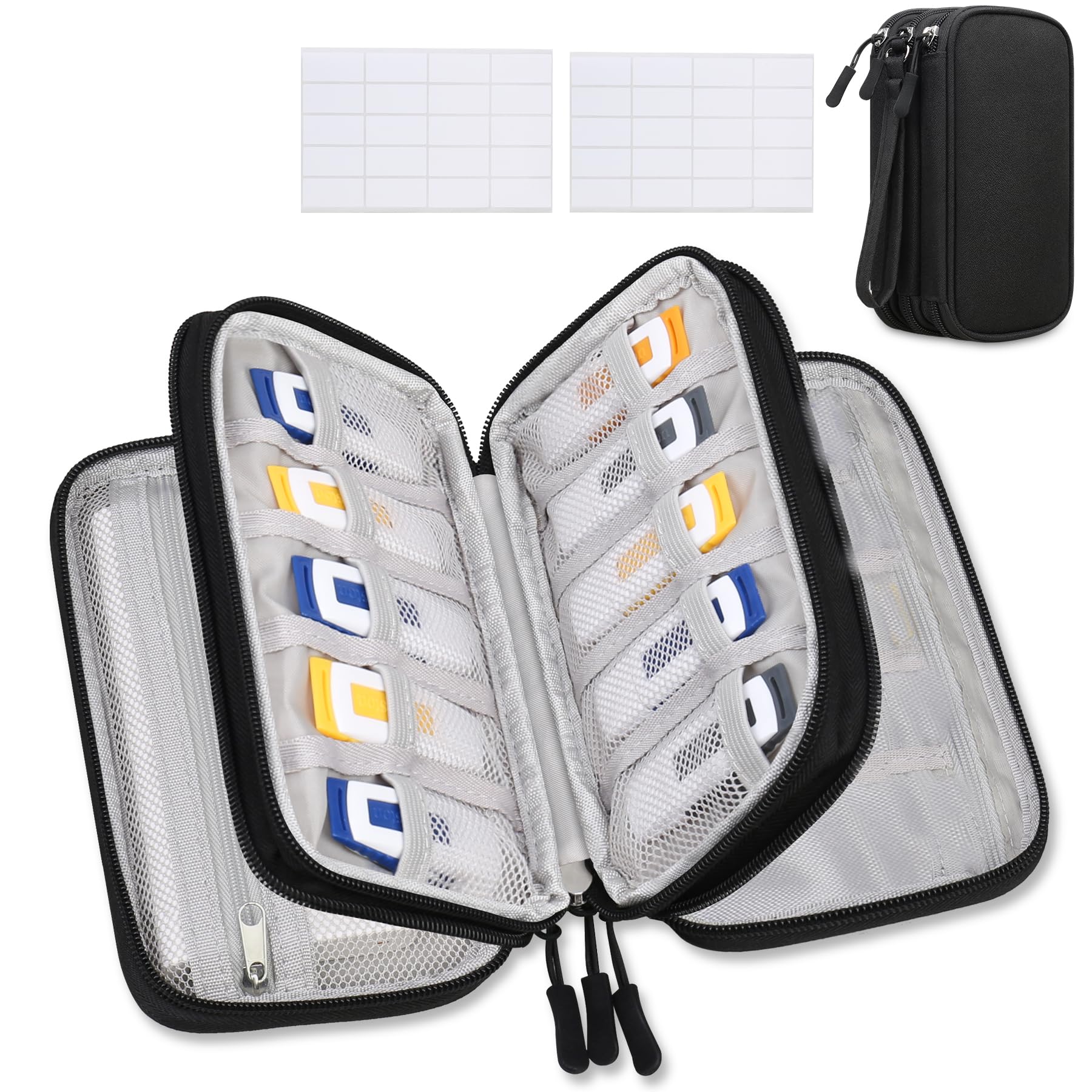 Amazon.com: Lacdo USB Flash Drive Case with Labels, USB Case