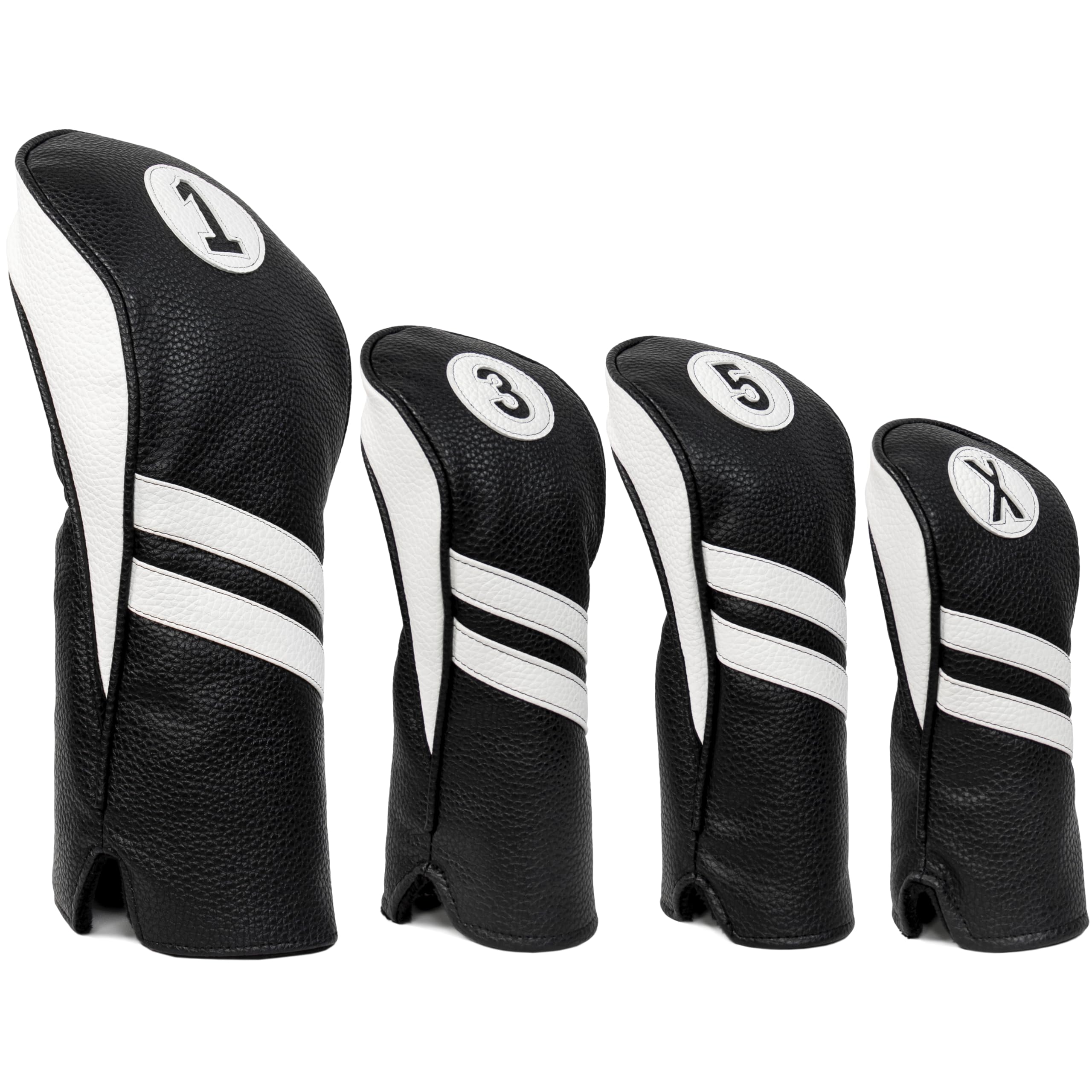 ProActive Sports Vintage Golf Club Head Covers | Classic Leather Look