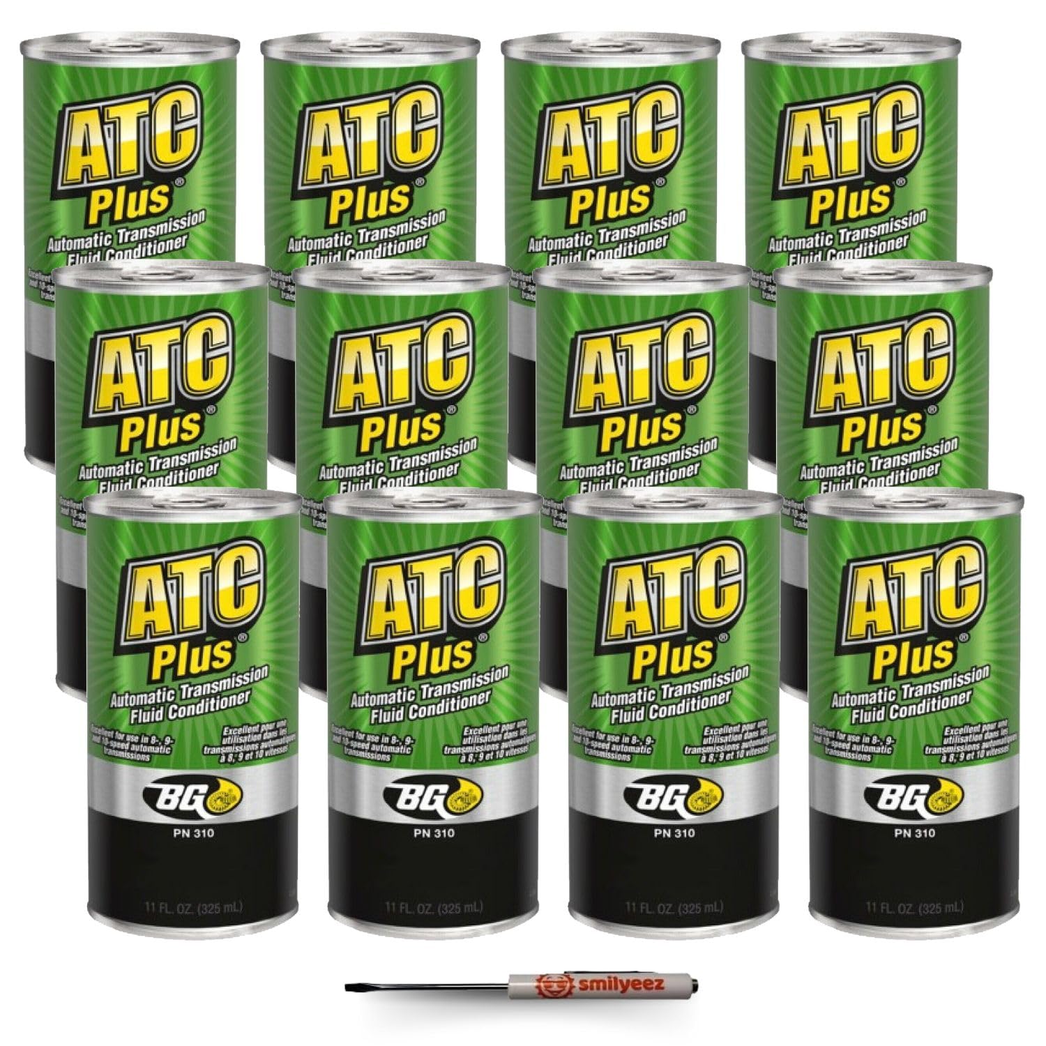 Smilyeez Listing for BG Automatic Transmission Conditioner ATC Plus PN 310, 11 fl. oz. Transmission Additive Fluid Conditioner (12 Cans) Pocket Screwdriver Bundle