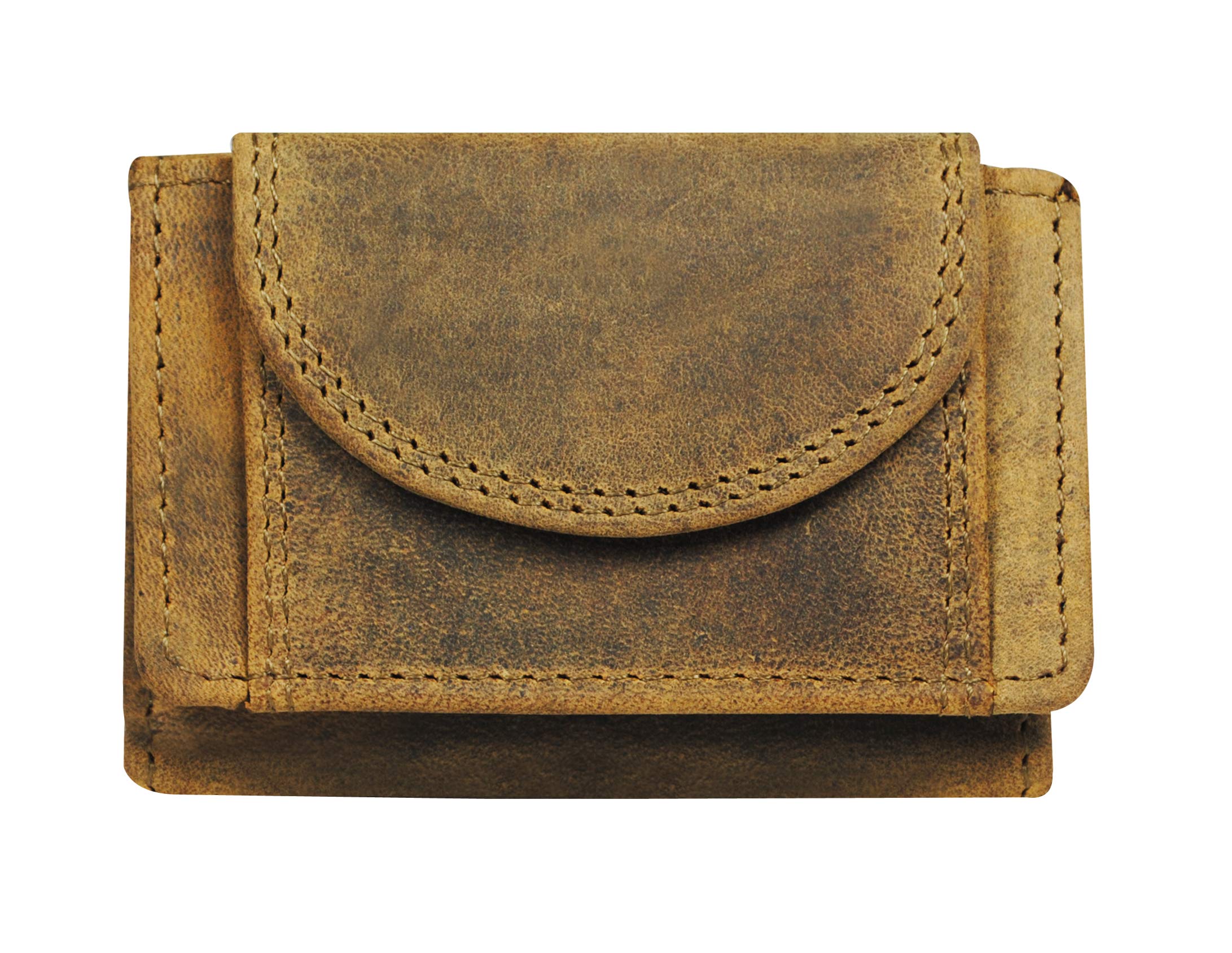 Genuine Leather Key Case Cum Coin Wallet (Hunter)-image-47