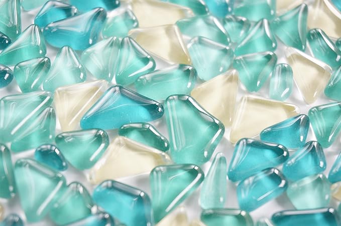 Amazon モザイクタイル ばら グリーン イレギュラー形状 クラフト ハンドメイド Diy 装飾 工作用 パーツ 素材 材料 300g グリーン系ミックス ホビー用素材 通販