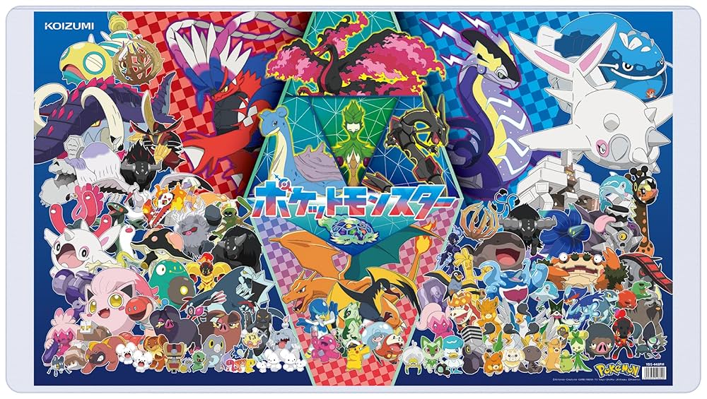 学習机 ポケモン コイズミファニテック デスクマット 透明 学習机 ポケモン