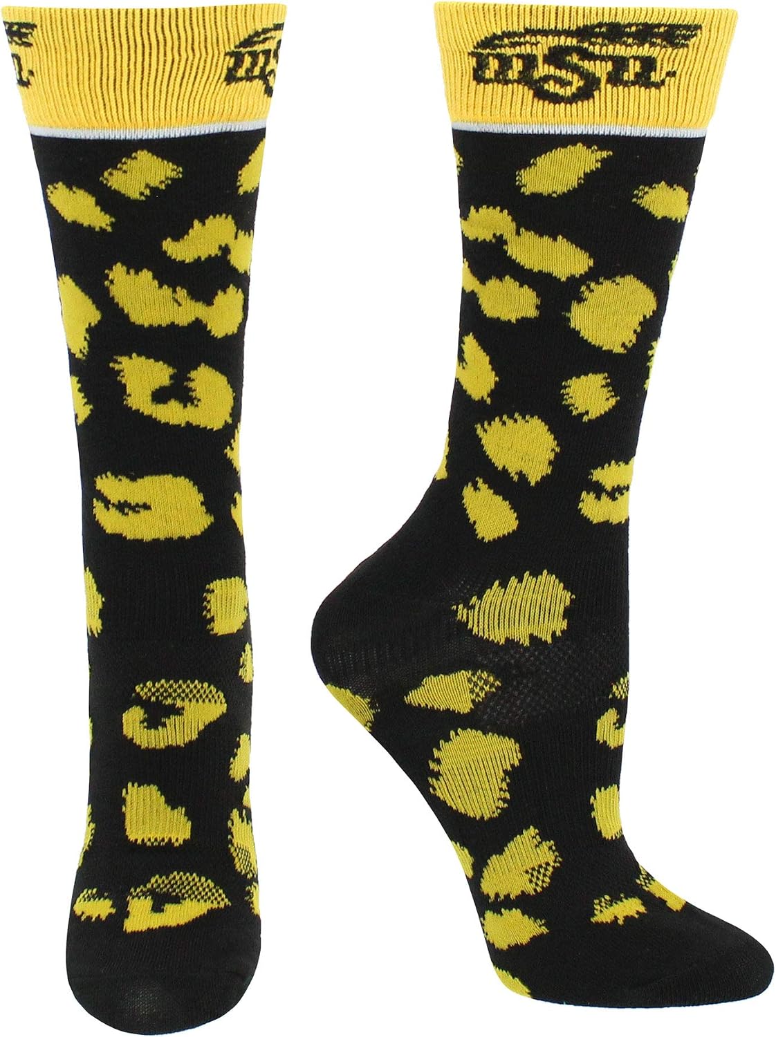 TCK Wichita State Shockers Socks Womens Savage Crew Socks