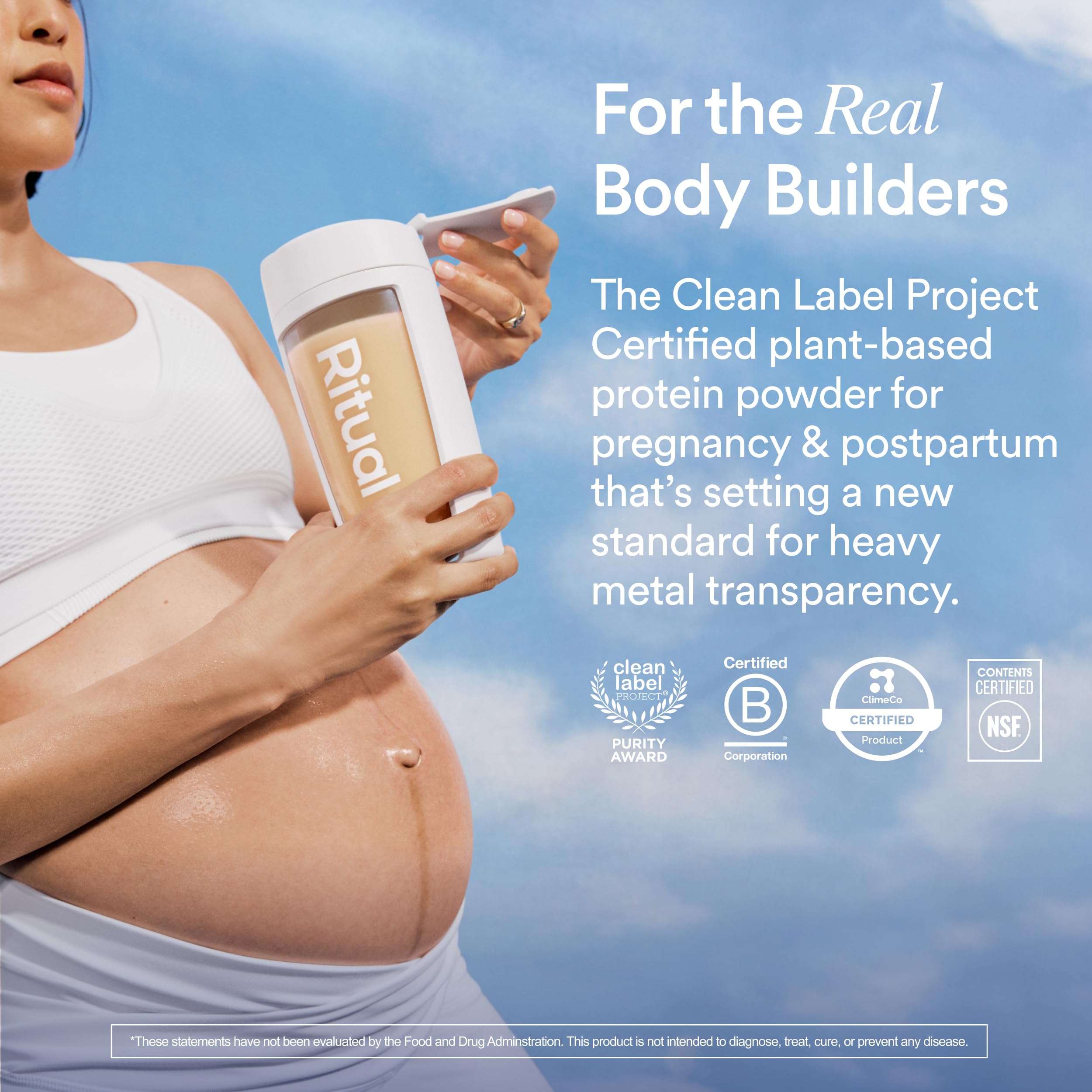 Ritual Prenatal Vegan Protein Powder - 20g Pea Protein - Vanilla - 1 Lbs — Amazon image 2