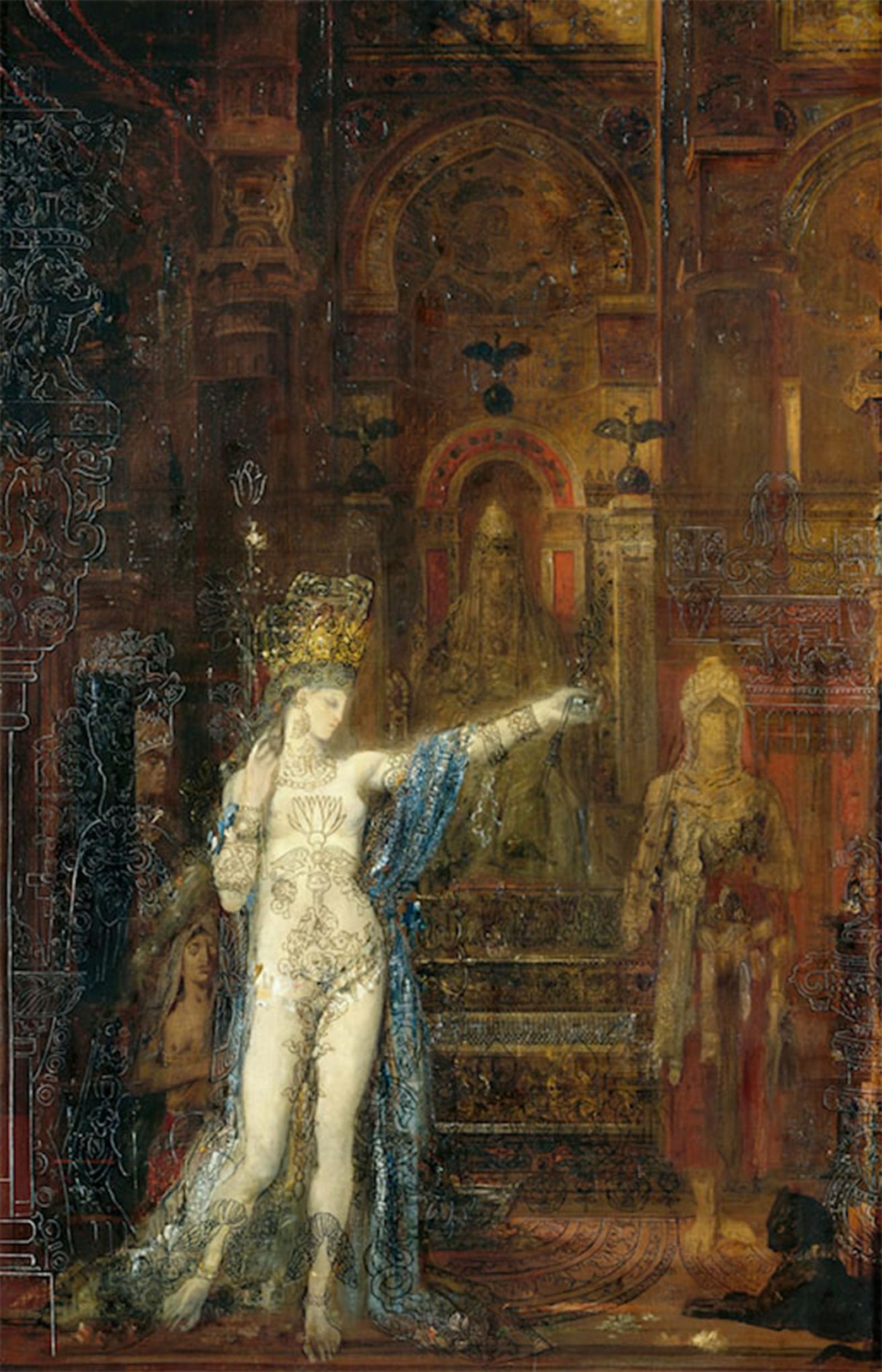 Artxlxxbn No Frame Famous Painting Canvas Artwork Graffiti Print Gustave Moreau Portrait Canvas Image For Home Decor 60X90cm