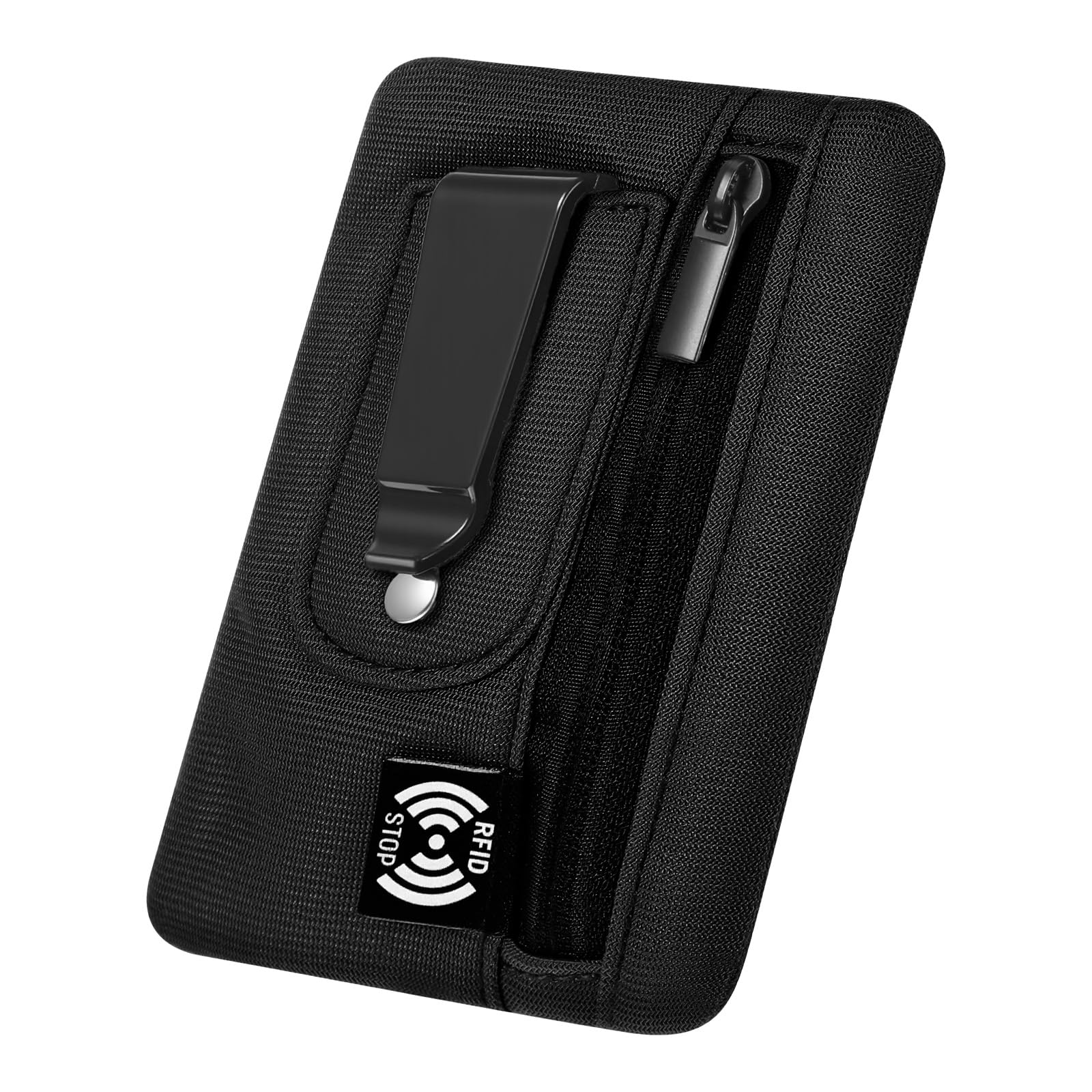 Money Clip, RFID Belt Wallet Travel Wallet Blocking Clip Pocket for Cards Pickpocket Hidden Clips Stash Credit Card Holder Compact Thin Anti-Theft for Traveling(Black)-image-20