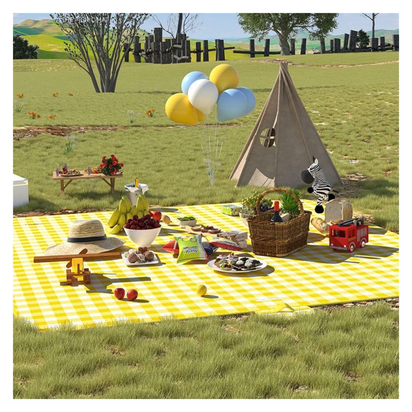 Tapis de Pique-Nique en Tissu Oxford Non tissé