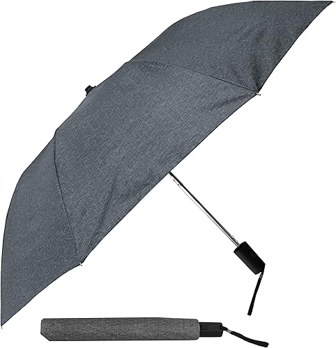 STROMBERGBRAND UMBRELLAS The Enviro Spectrum Folding Umbrella, Environment Friendly 42" Automatic Open Lightweight Travel Umbrella, Windproof Canopy